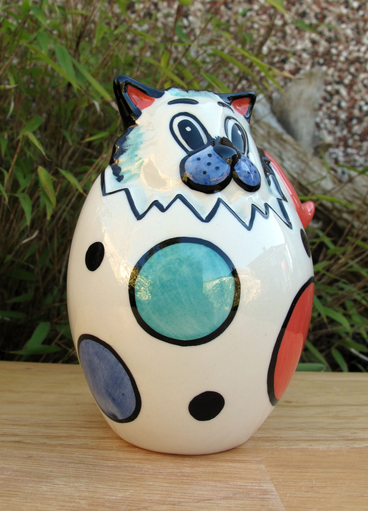 Lorna Bailey EGGBERT THE CAT March 2003 (Reference in Lorna's Catalogue 2 Book )