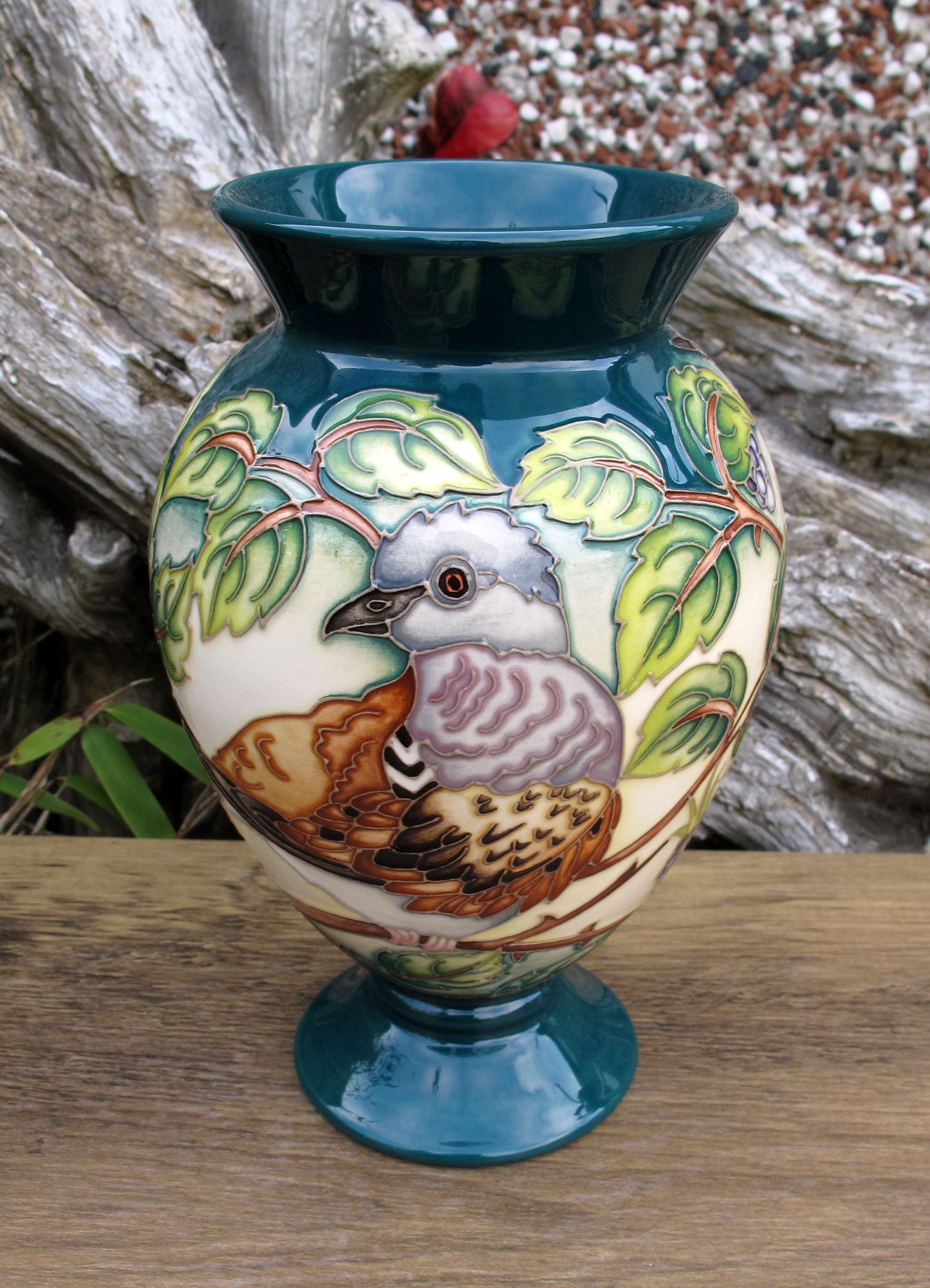Moorcroft A TIME FOR SINGING DOVE Trial 8.7.24 Vase 370/6 Retail Price £775