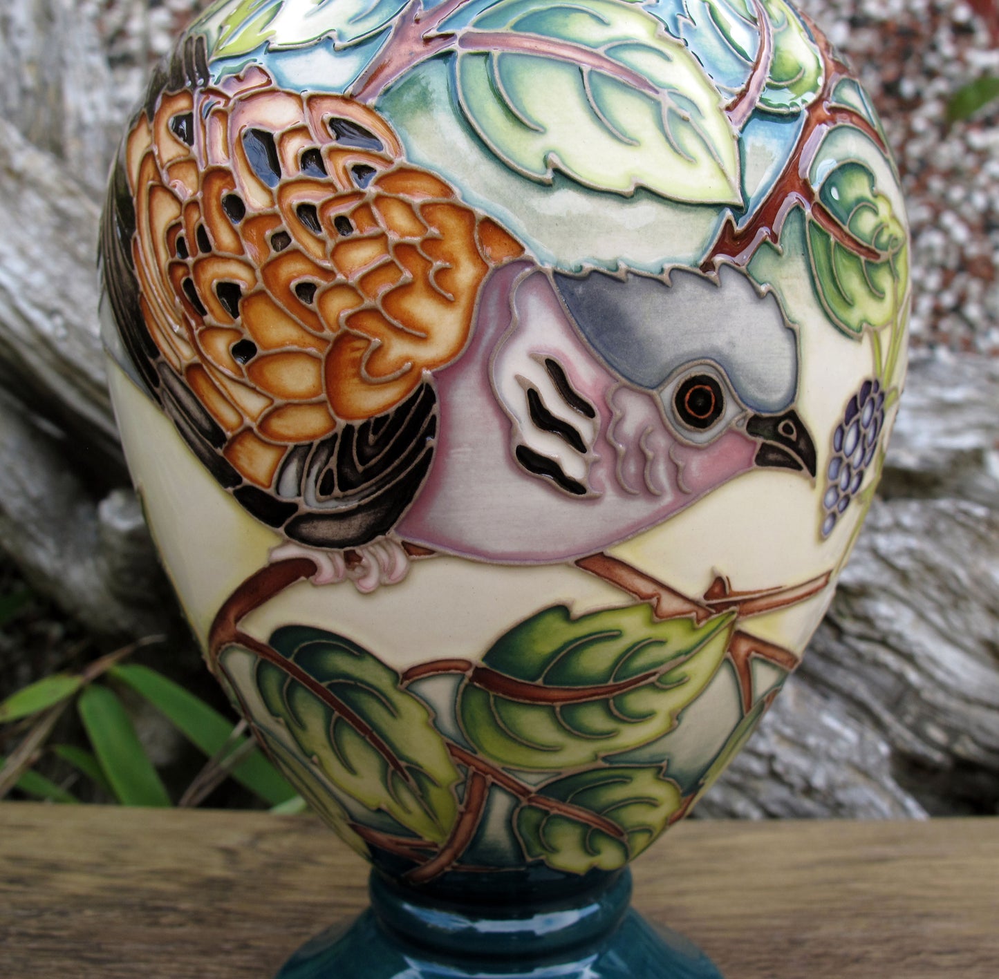 Moorcroft A TIME FOR SINGING DOVE Trial 8.7.24 Vase 370/6 Retail Price £775