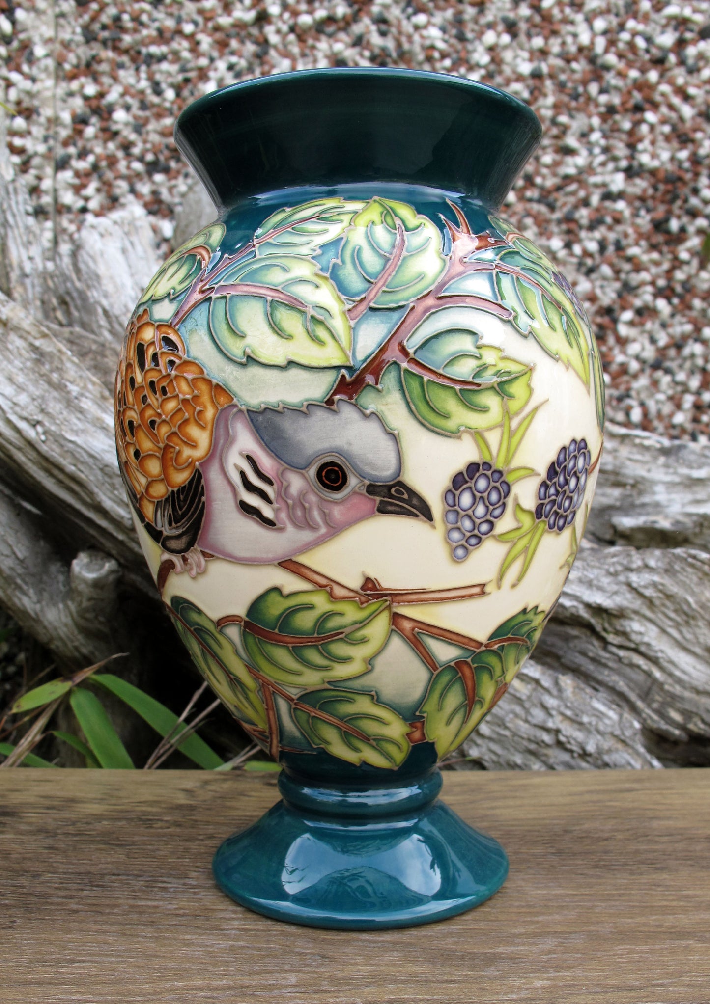 Moorcroft A TIME FOR SINGING DOVE Trial 8.7.24 Vase 370/6 Retail Price £775