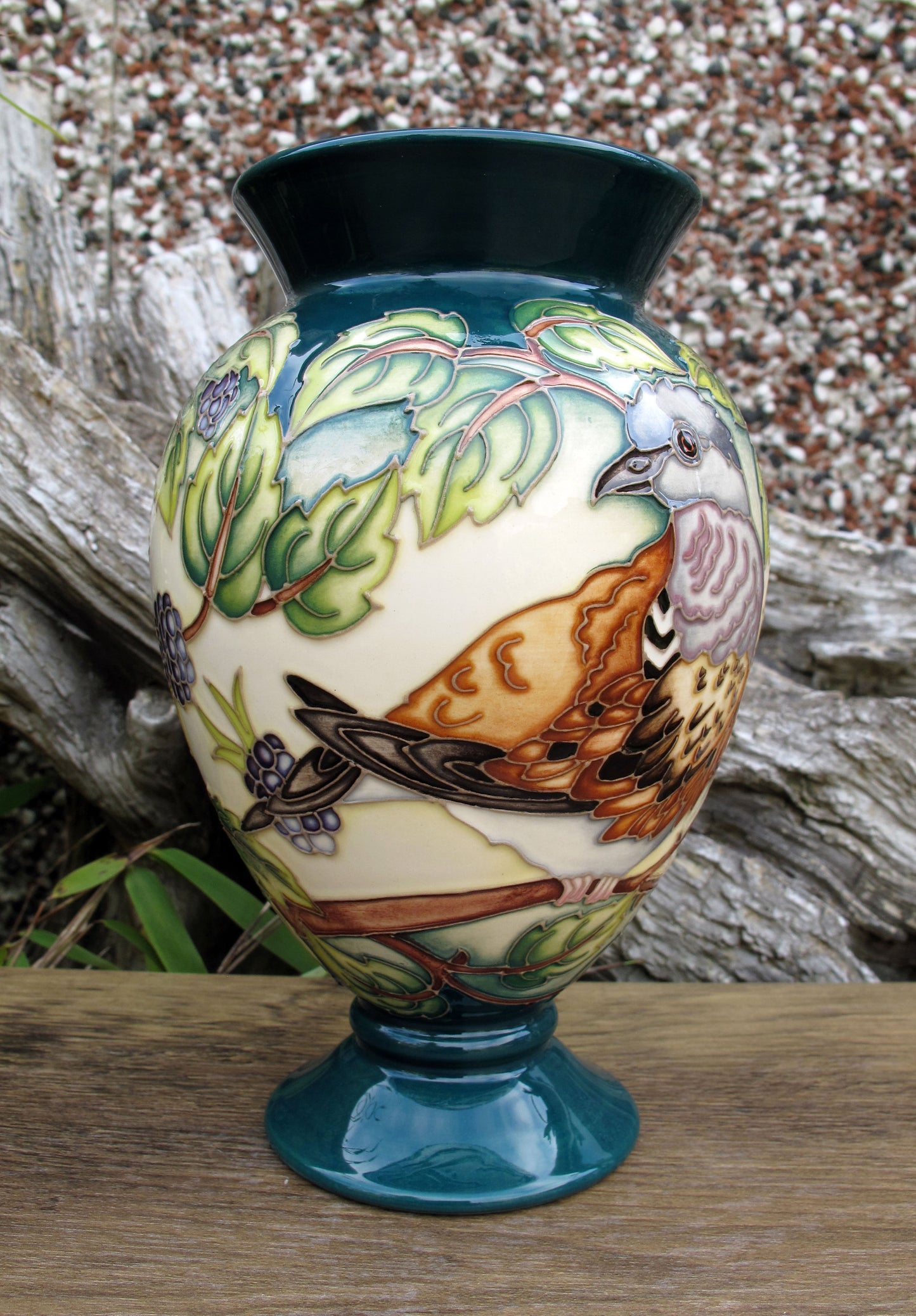 Moorcroft A TIME FOR SINGING DOVE Trial 8.7.24 Vase 370/6 Retail Price £775