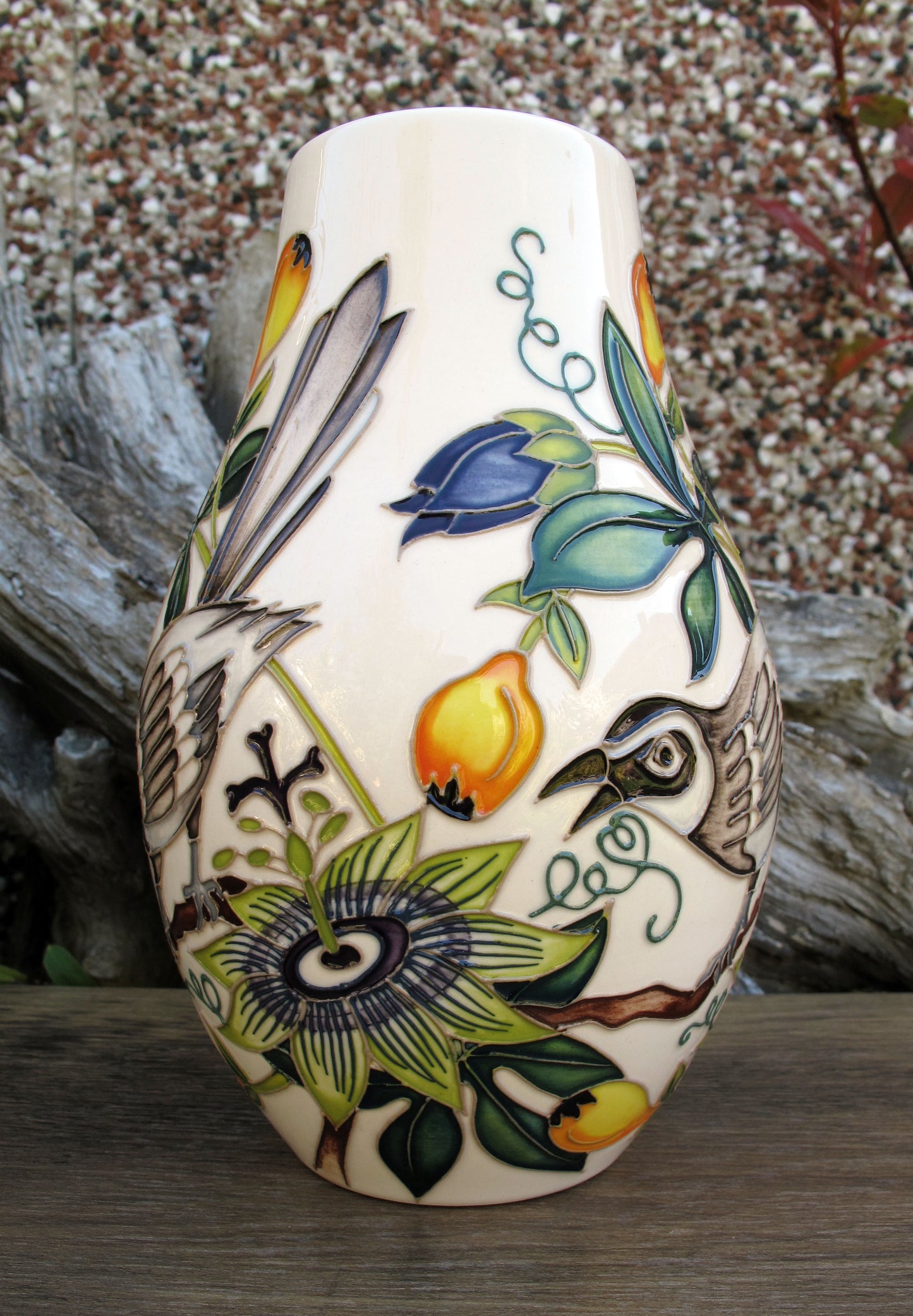 Moorcroft TENNESEE MOCKINGBIRD 117/7 Vase Limited Edition 10/20 Retail Price £720