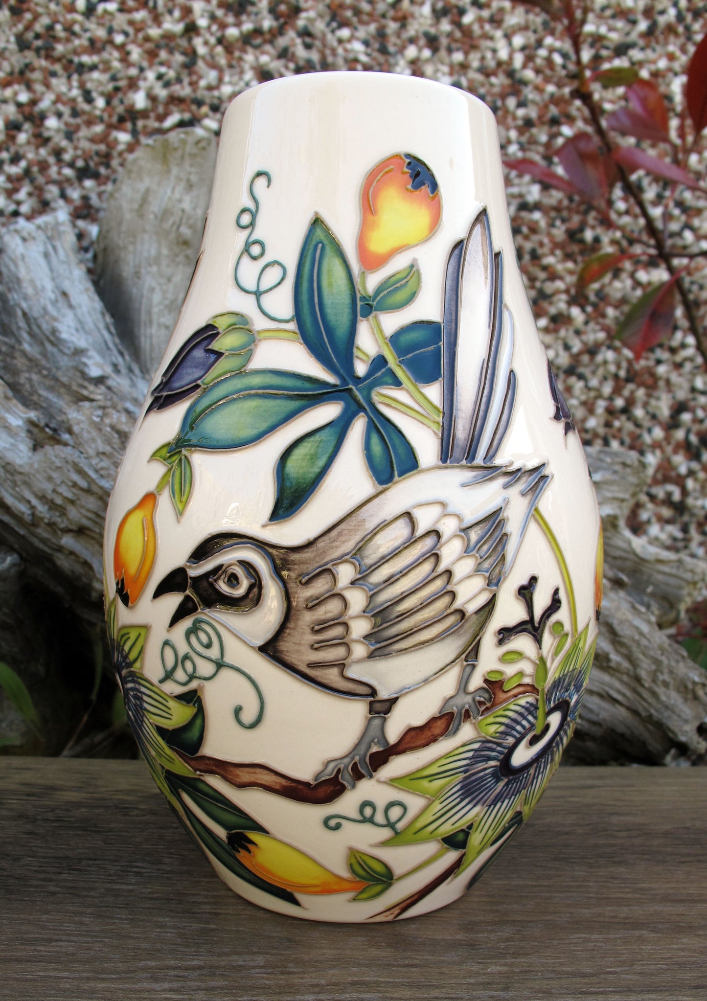 Moorcroft TENNESEE MOCKINGBIRD 117/7 Vase Limited Edition 10/20 Retail Price £720
