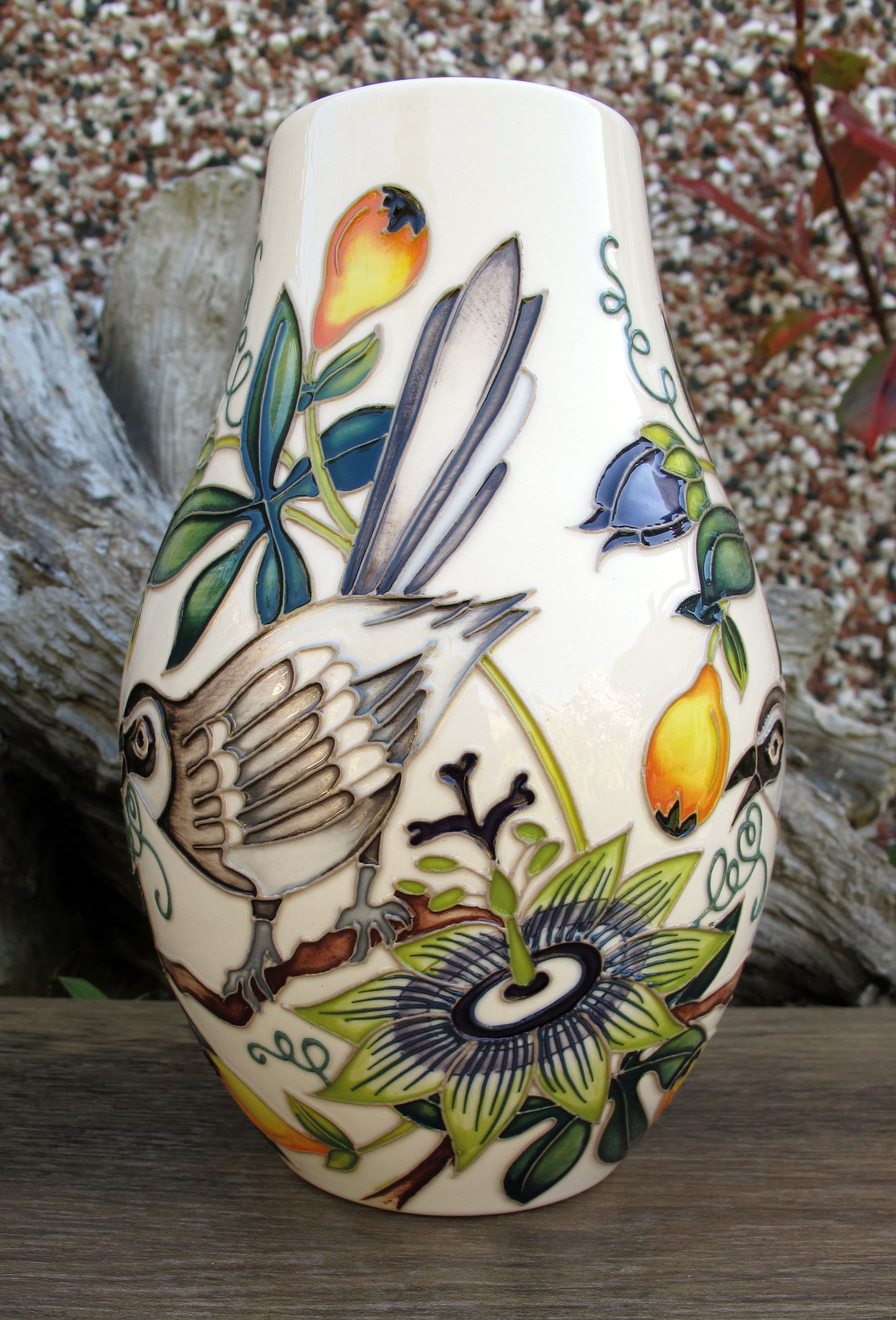 Moorcroft TENNESEE MOCKINGBIRD 117/7 Vase Limited Edition 10/20 Retail Price £720