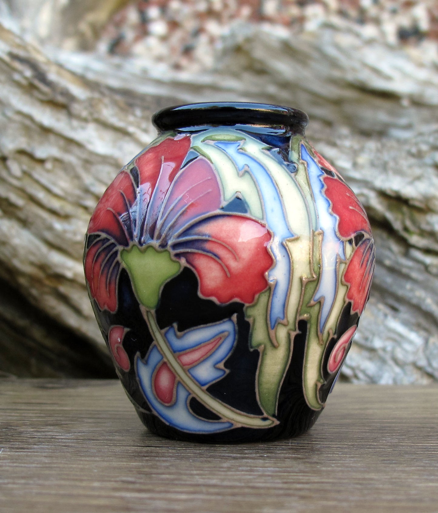 Moorcroft Exquisite MEDIEVAL Miniature Vase Shape 4/2 Retail Price £245 R Bishop