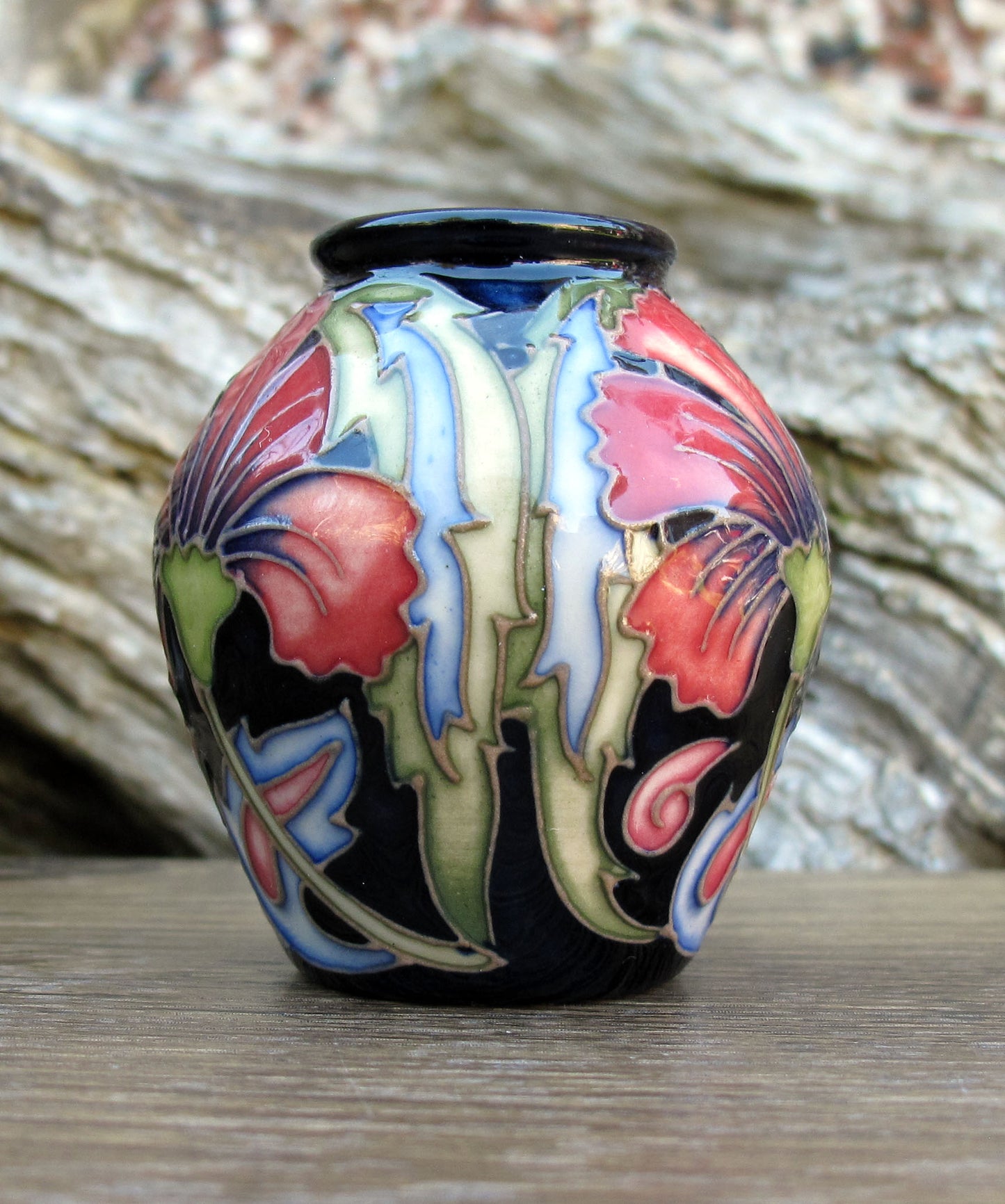 Moorcroft Exquisite MEDIEVAL Miniature Vase Shape 4/2 Retail Price £245 R Bishop