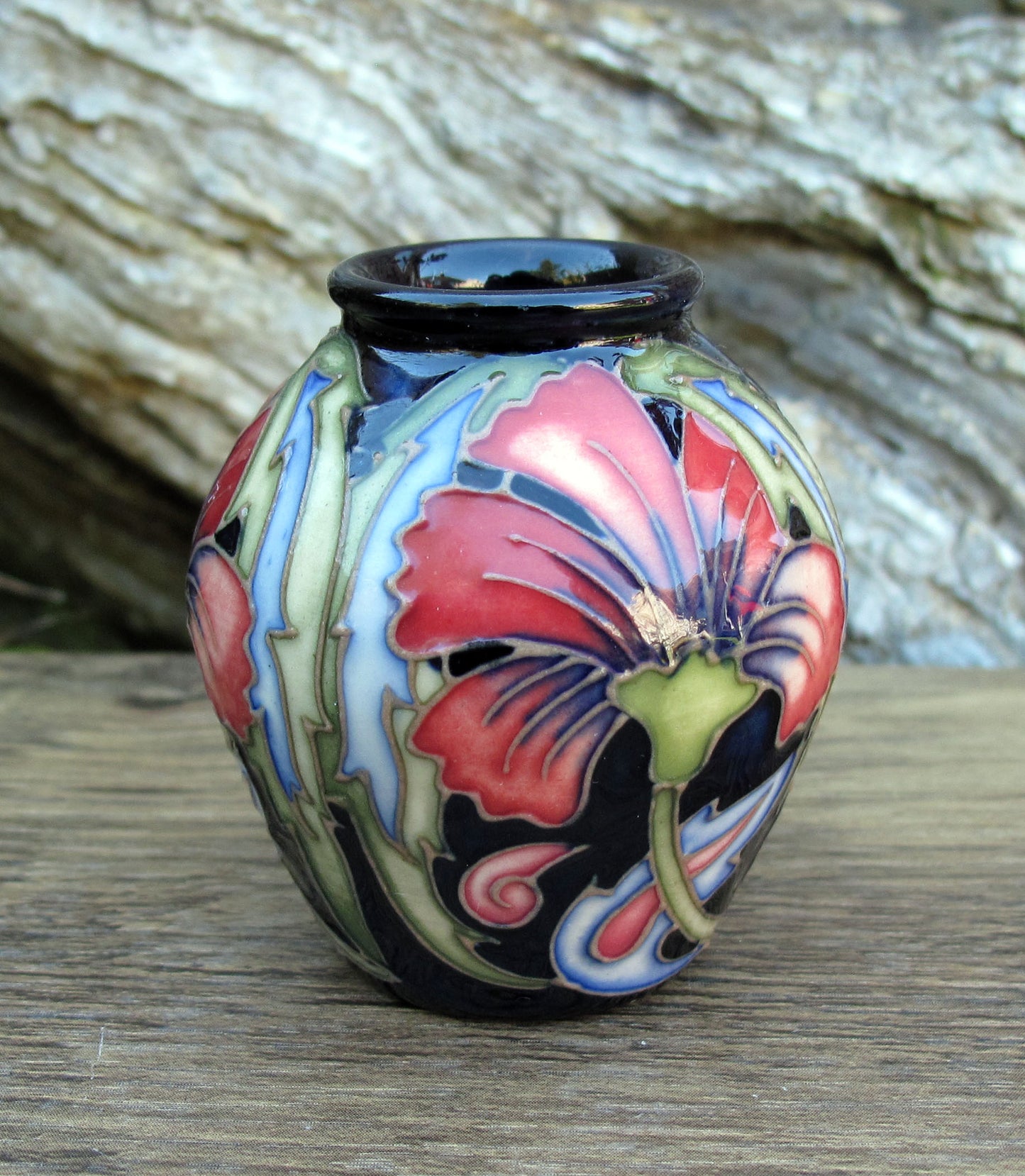 Moorcroft Exquisite MEDIEVAL Miniature Vase Shape 4/2 Retail Price £245 R Bishop