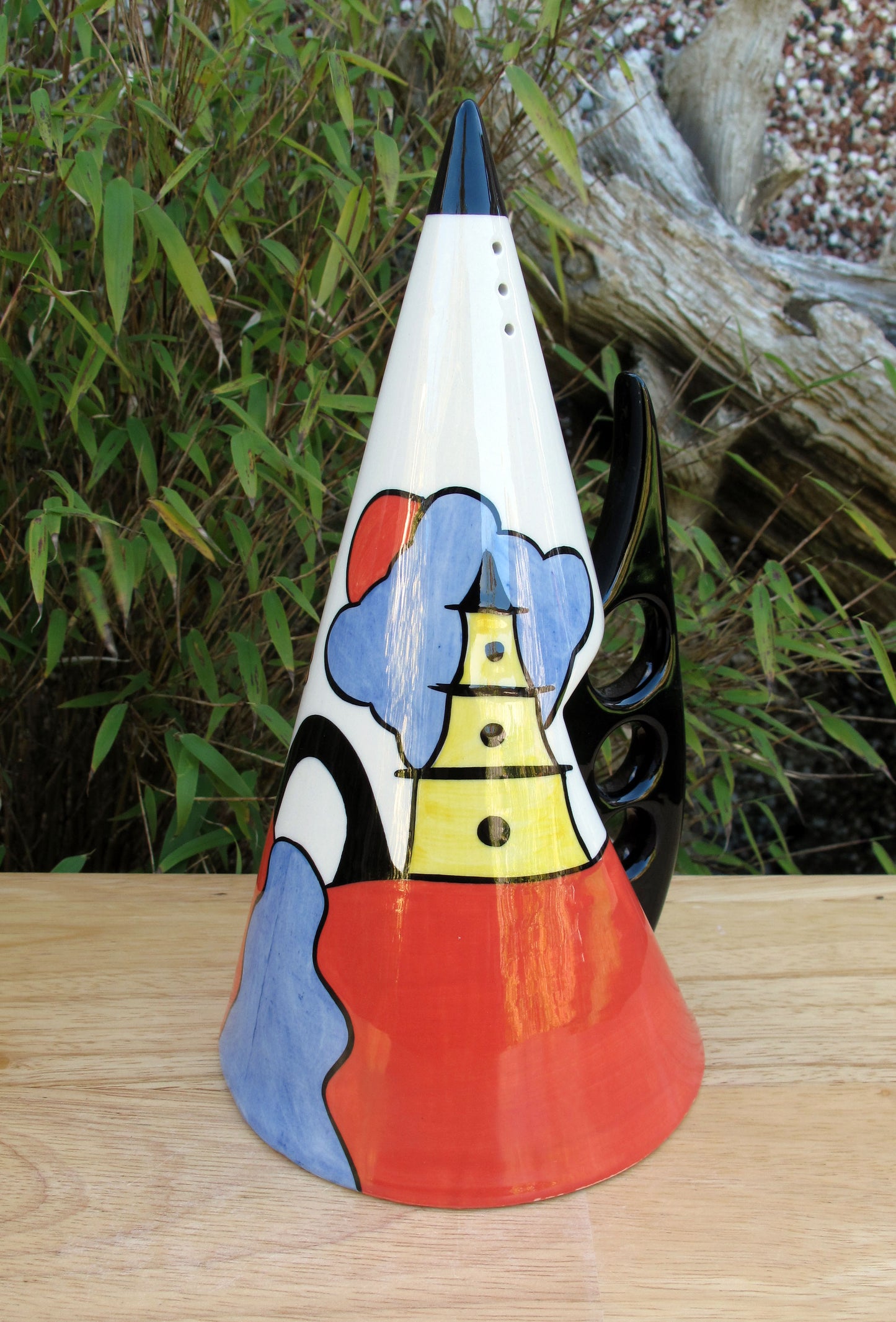 Lorna Bailey Rare GIANT ORIENTAL FIN Sugar Sifter Shaker January 2001