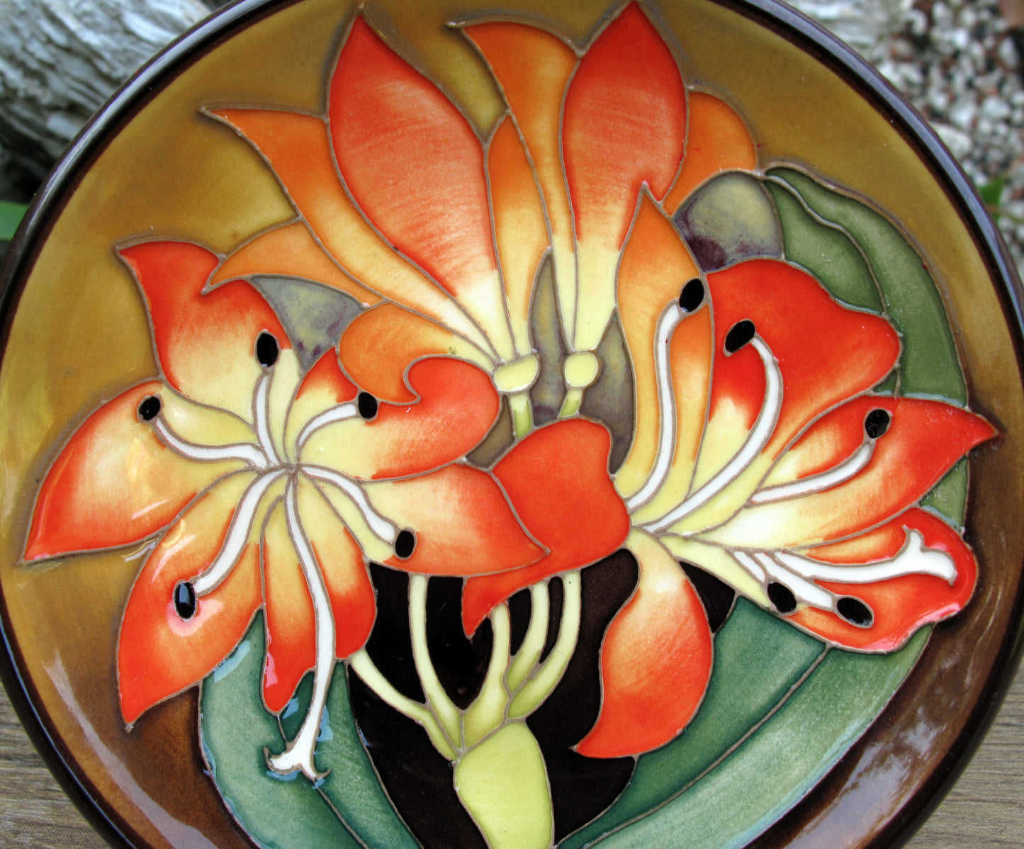 Moorcroft NATAL LILY Tray Coaster 780/4 Retail Price £275 Gold Members 2024-2025