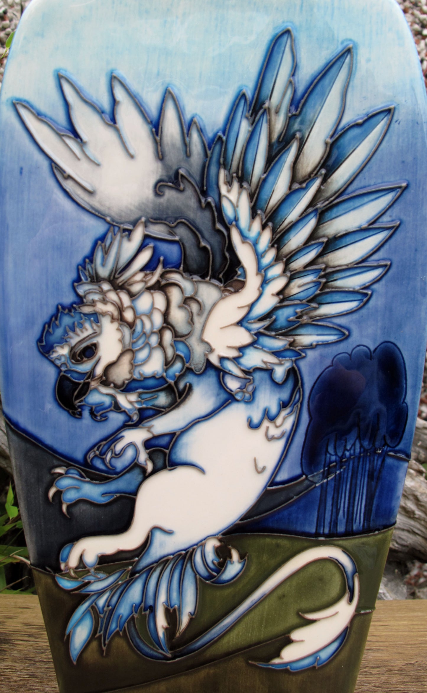 Moorcroft Rare HARPY Vase 39/12 Trial Dated 21.11.22 Retail Price £1415 Unicorn
