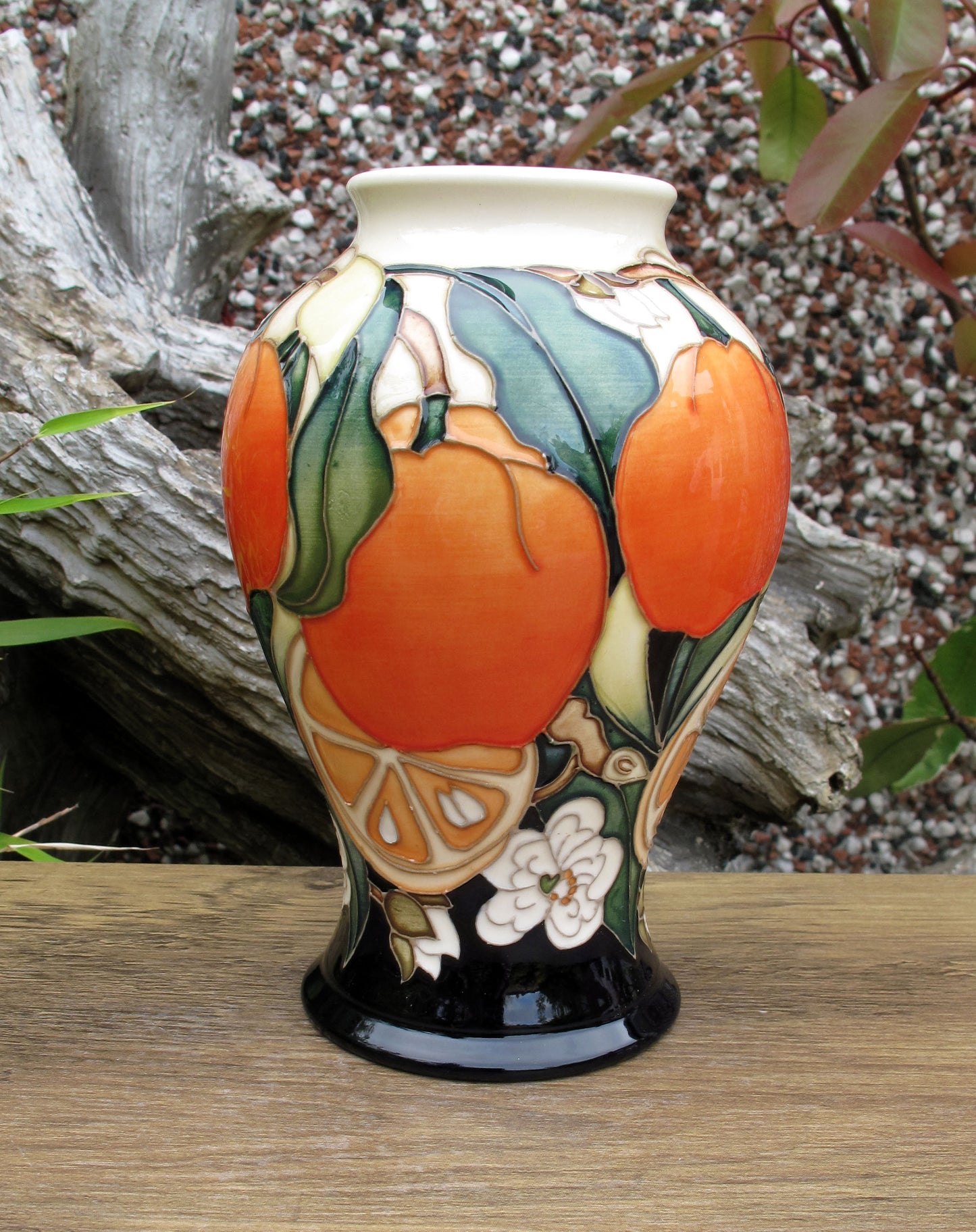 Moorcroft Very Rare ORANGE WINE Vase 65/6 Trial Date 19.2.25 Retail Price £665