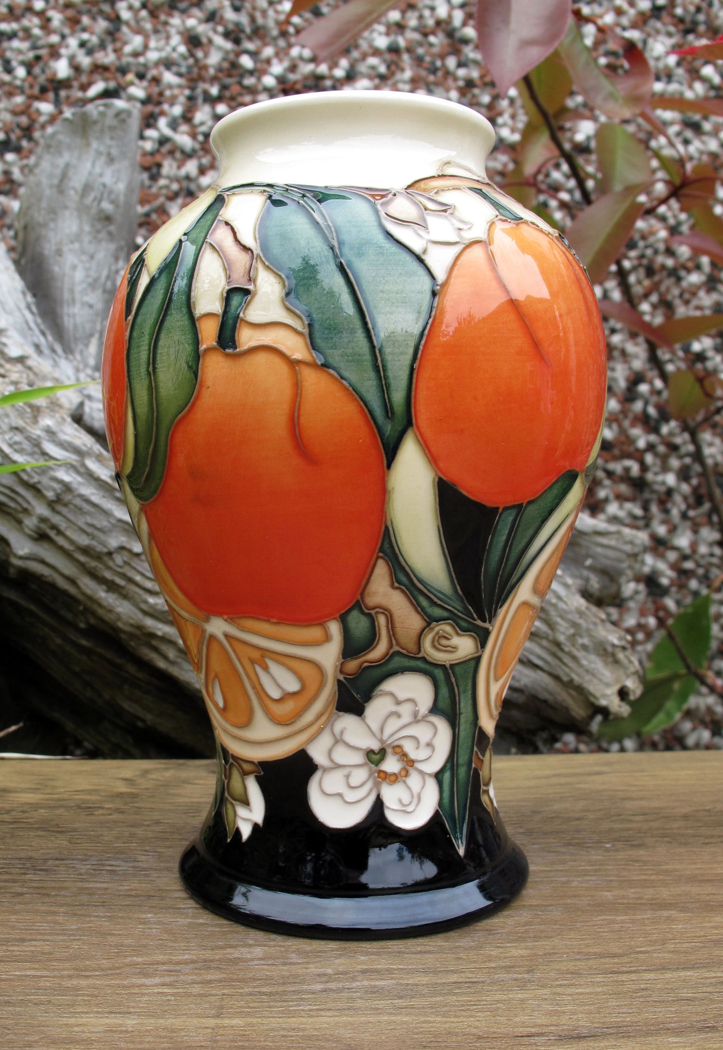 Moorcroft Very Rare ORANGE WINE Vase 65/6 Trial Date 19.2.25 Retail Price £665