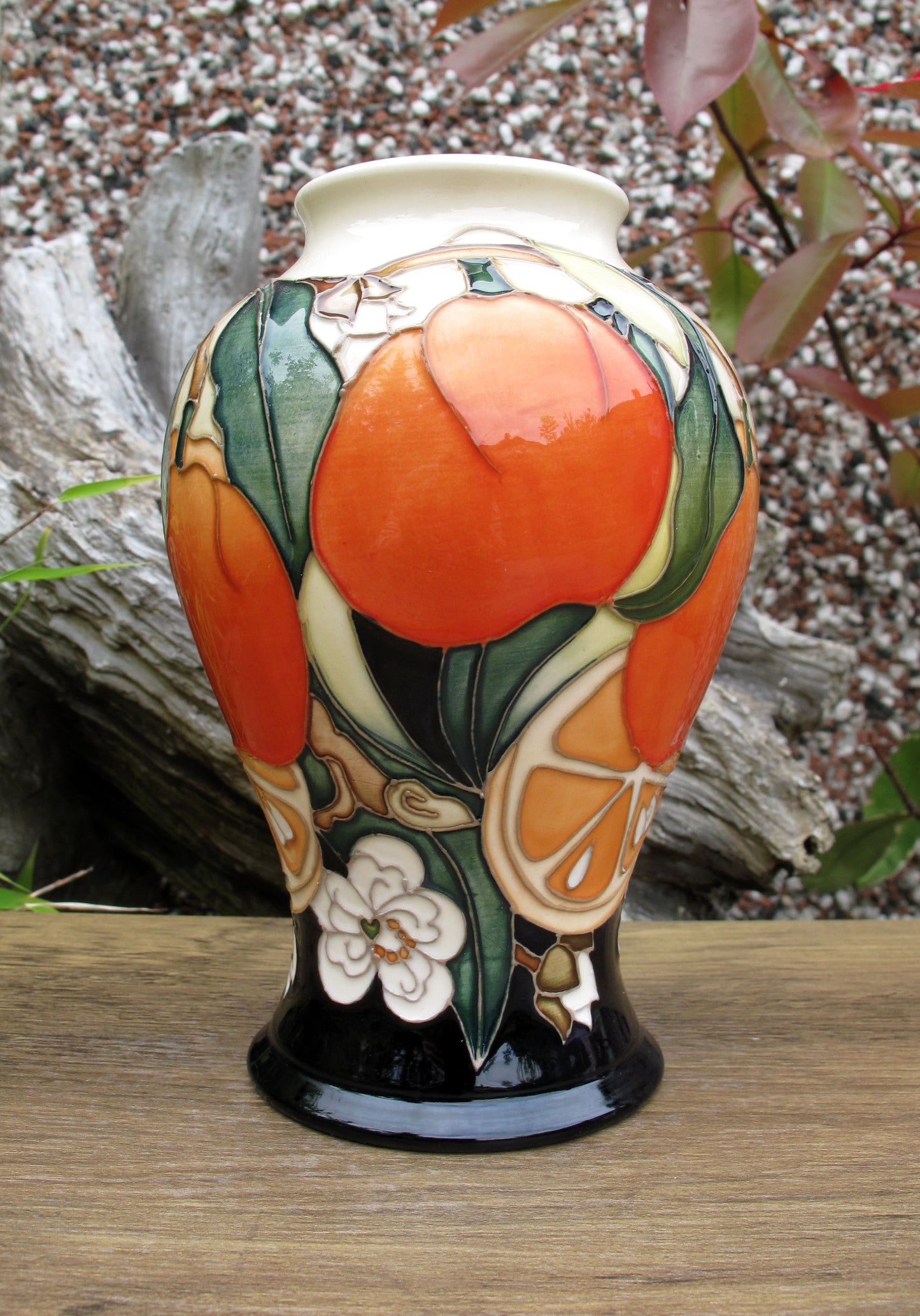 Moorcroft Very Rare ORANGE WINE Vase 65/6 Trial Date 19.2.25 Retail Price £665