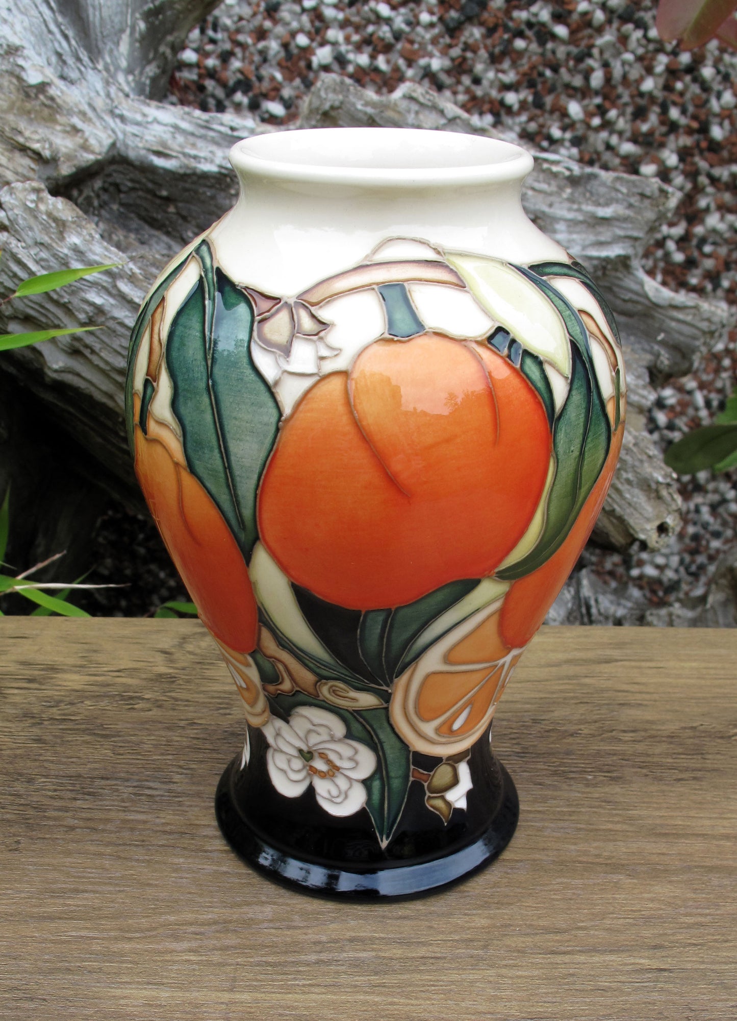 Moorcroft Very Rare ORANGE WINE Vase 65/6 Trial Date 19.2.25 Retail Price £665