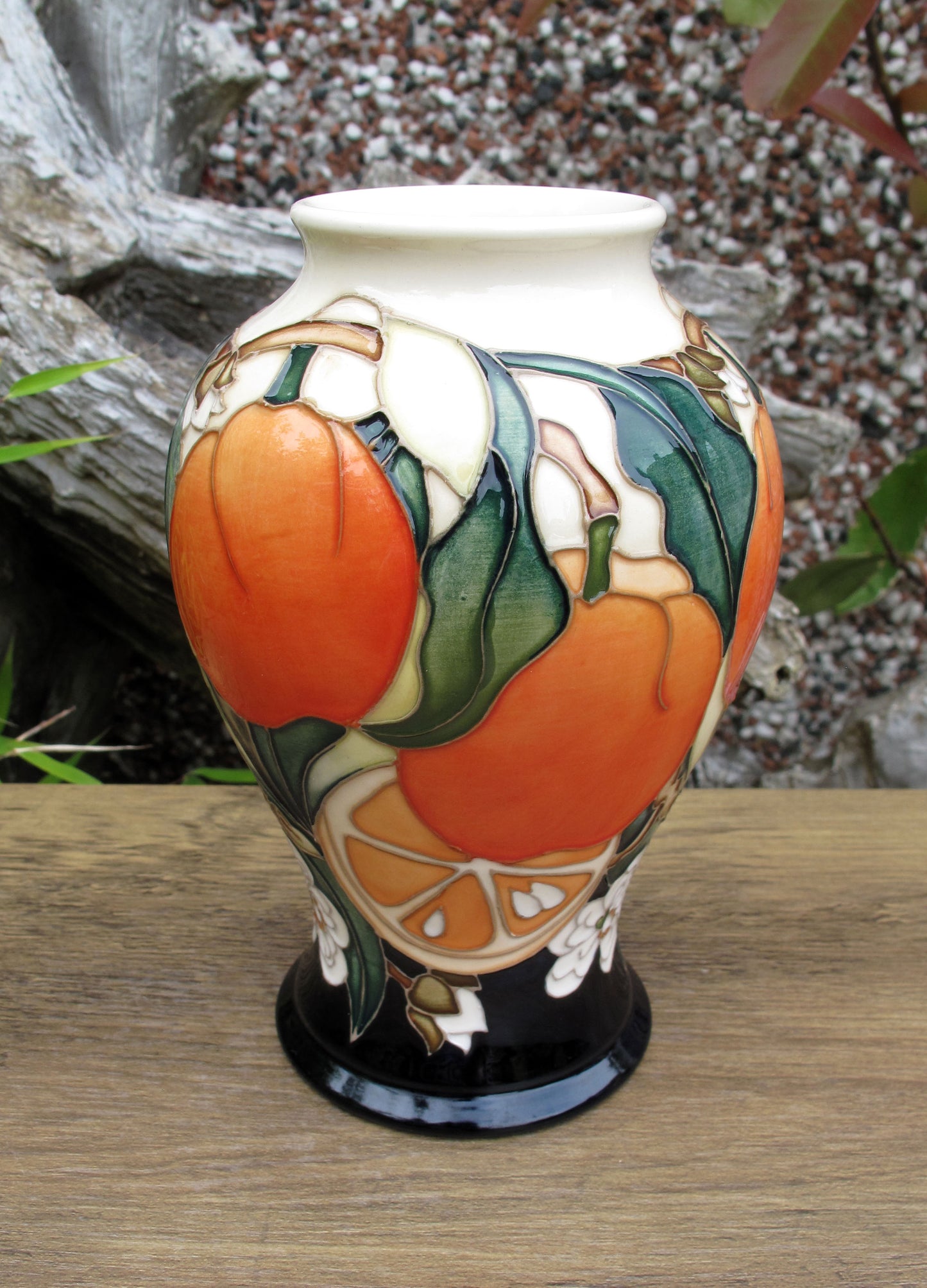 Moorcroft Very Rare ORANGE WINE Vase 65/6 Trial Date 19.2.25 Retail Price £665