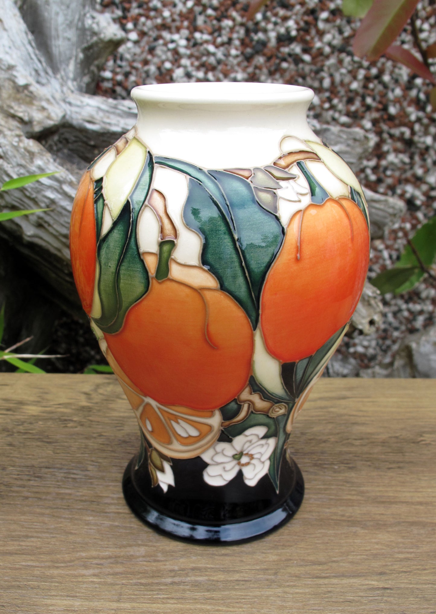 Moorcroft Very Rare ORANGE WINE Vase 65/6 Trial Date 19.2.25 Retail Price £665
