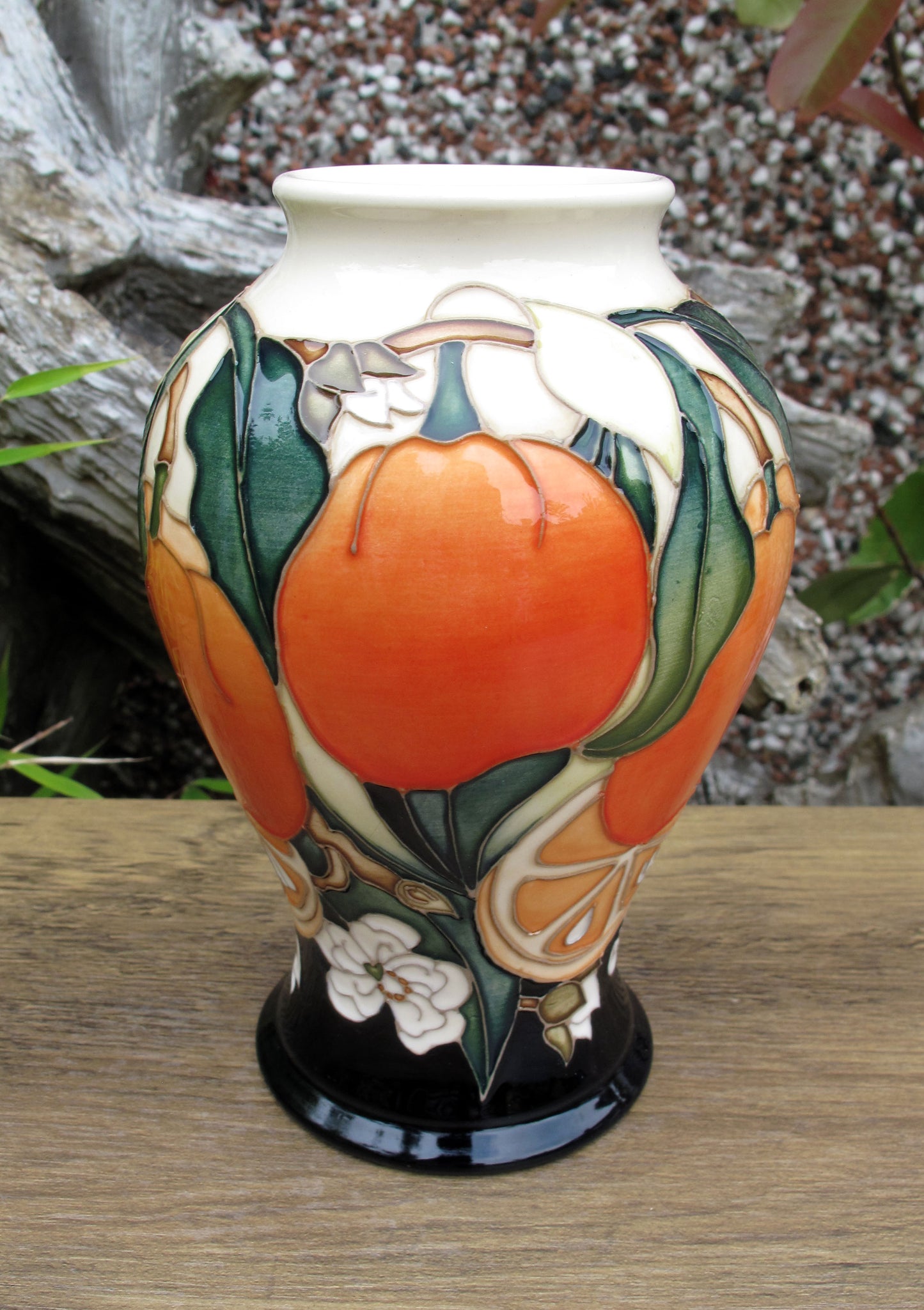 Moorcroft Very Rare ORANGE WINE Vase 65/6 Trial Date 19.2.25 Retail Price £665