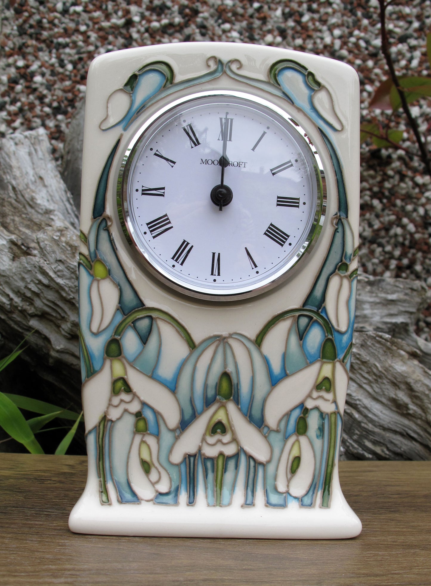 Moorcroft GISELLE Clock CL1 First Quality , Snowdrop Sensations 2025 Collection