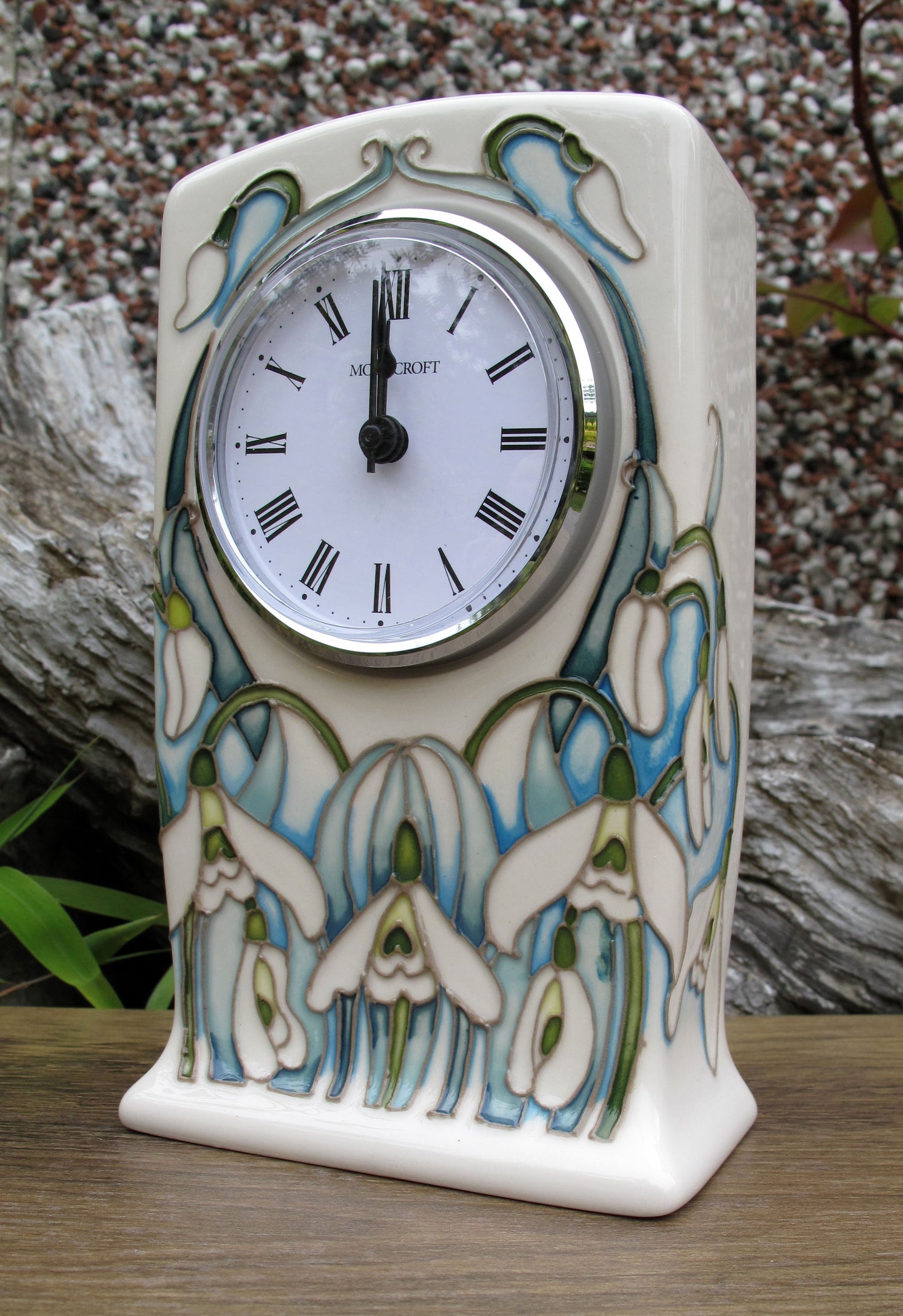 Moorcroft GISELLE Clock CL1 First Quality , Snowdrop Sensations 2025 Collection