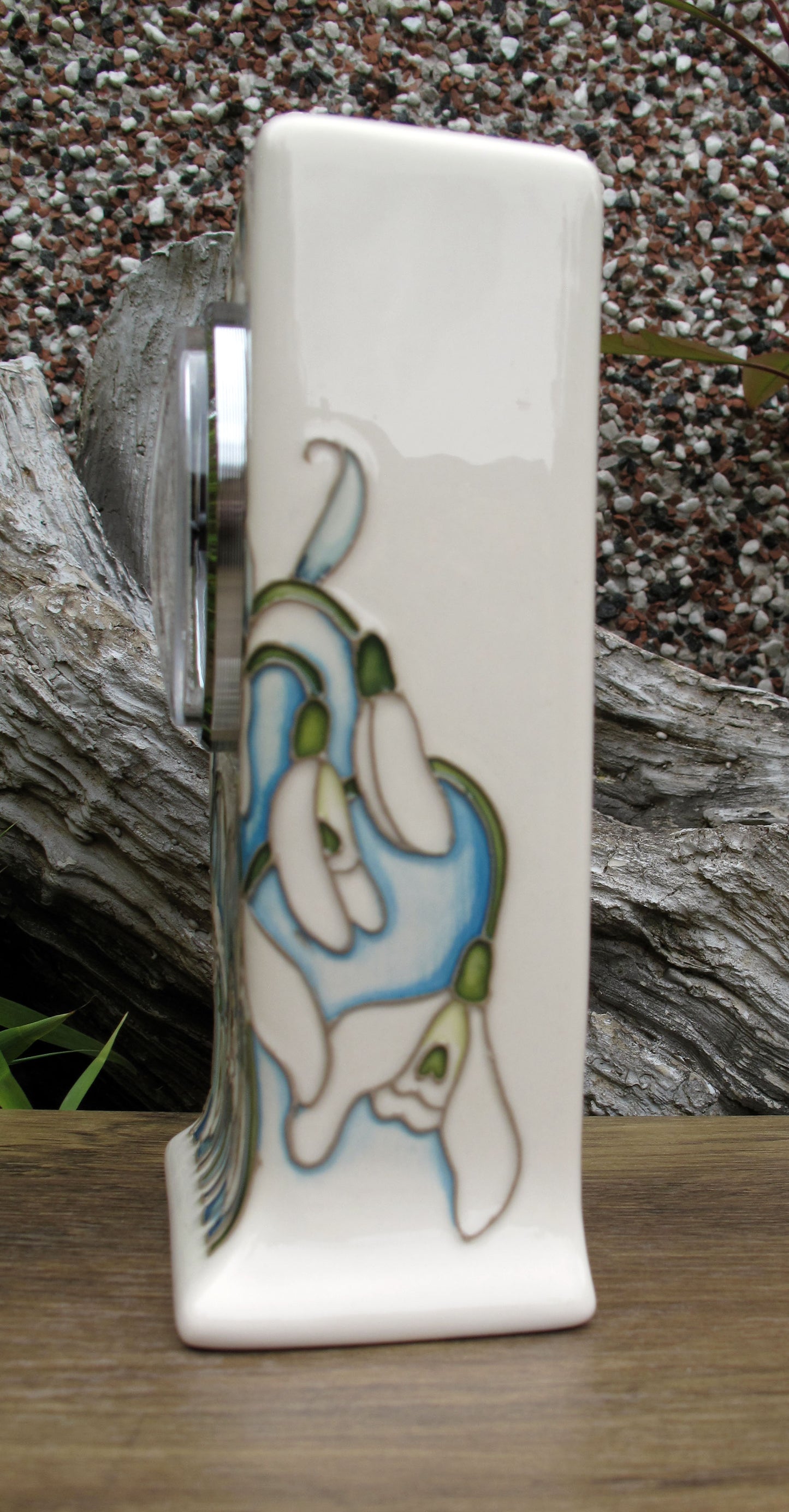 Moorcroft GISELLE Clock CL1 First Quality , Snowdrop Sensations 2025 Collection