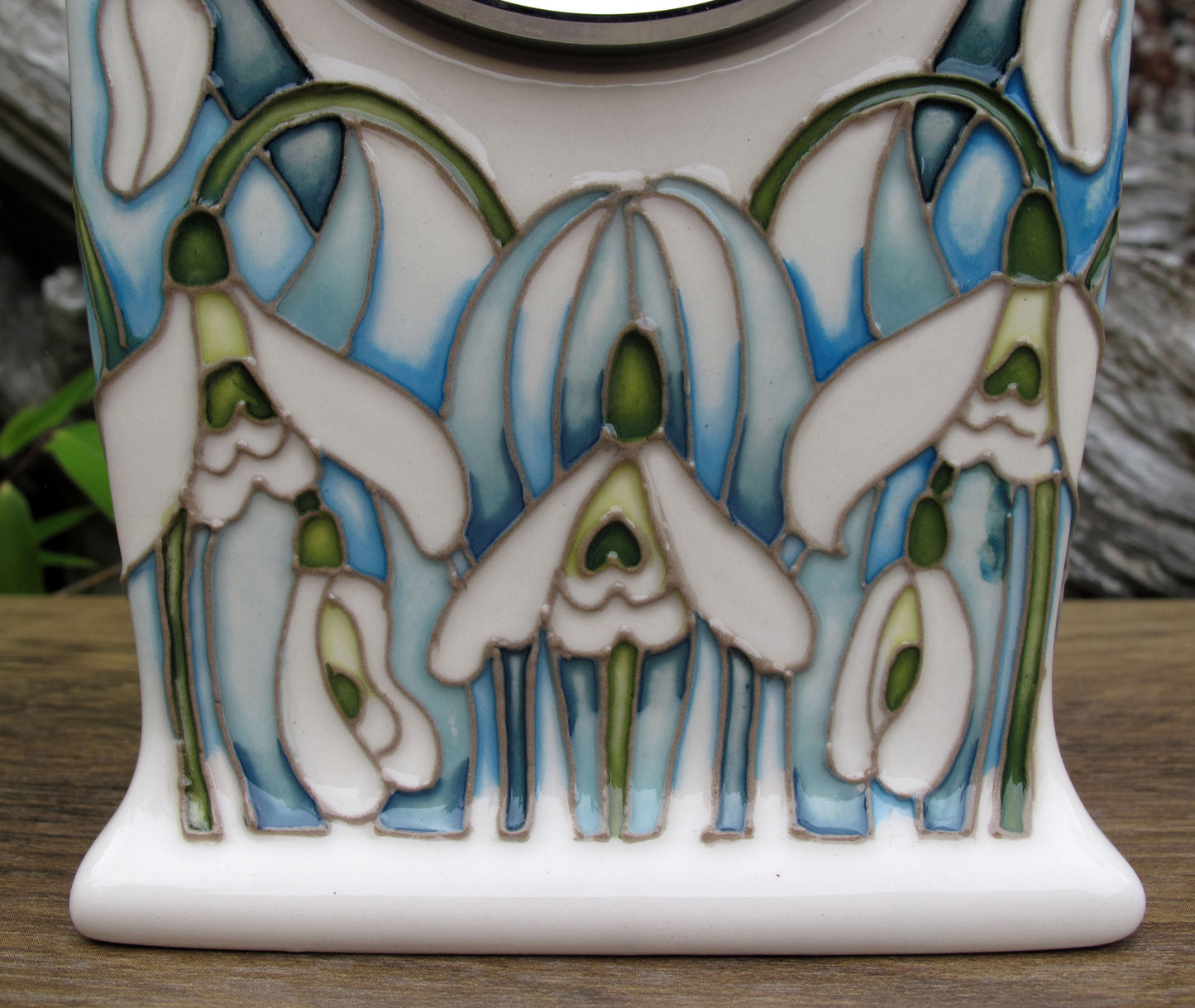Moorcroft GISELLE Clock CL1 First Quality , Snowdrop Sensations 2025 Collection