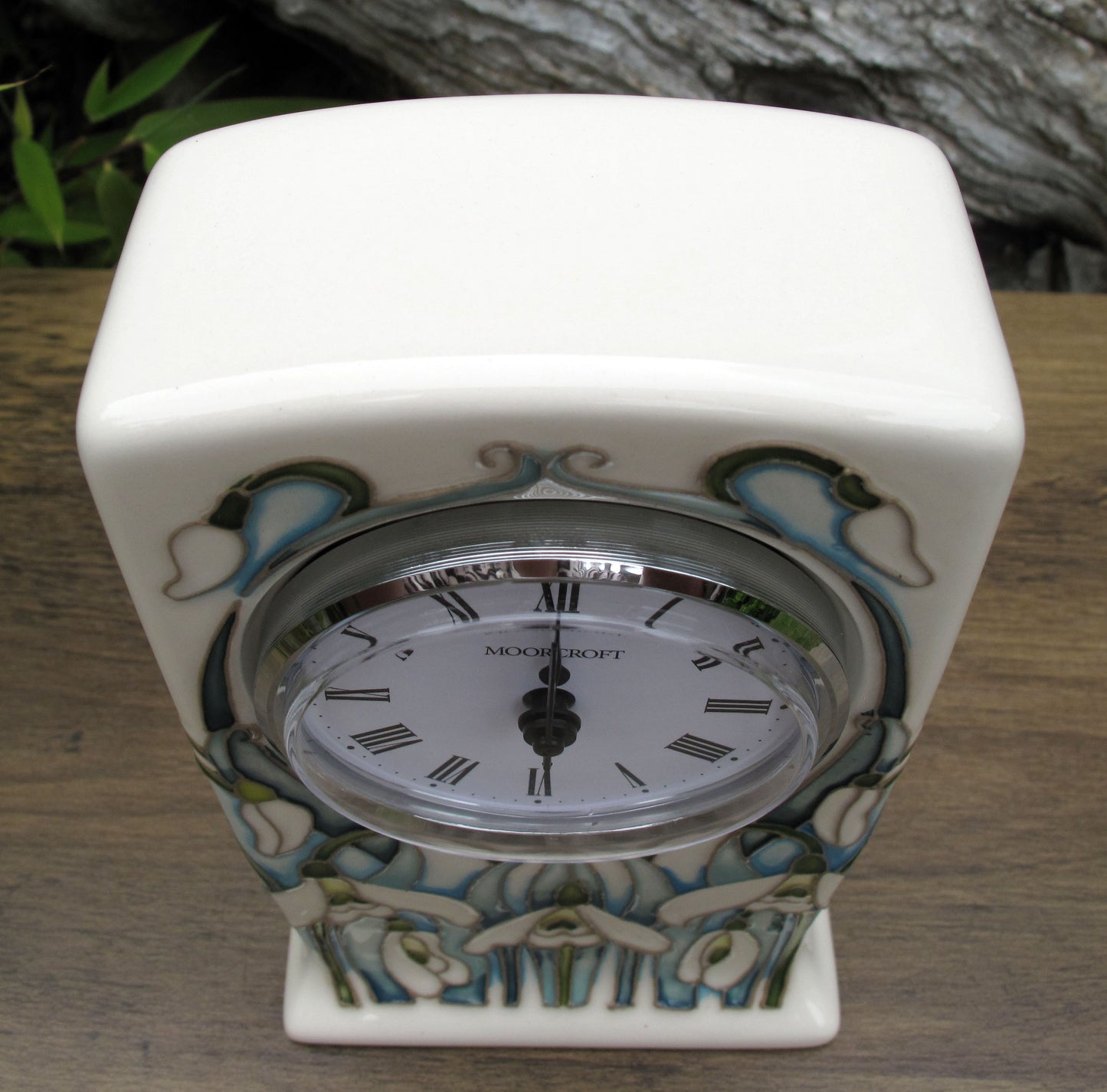 Moorcroft GISELLE Clock CL1 First Quality , Snowdrop Sensations 2025 Collection