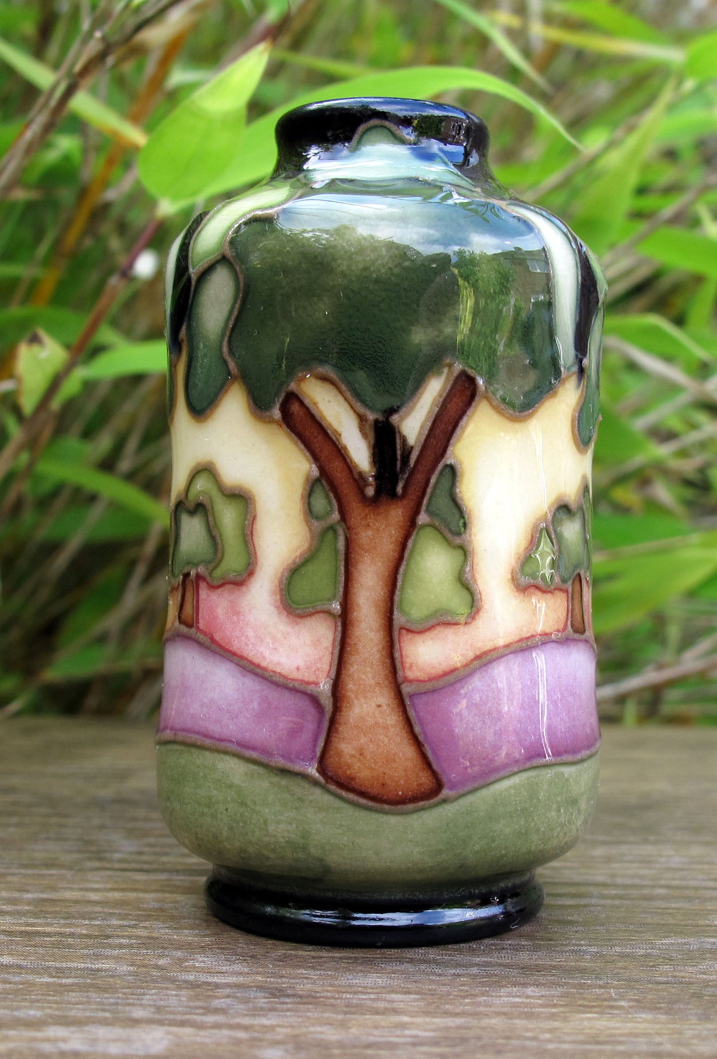 Moorcroft Exquisite KING'S WOOD Miniature Vase 98/2 Retail Price £147 R Bishop