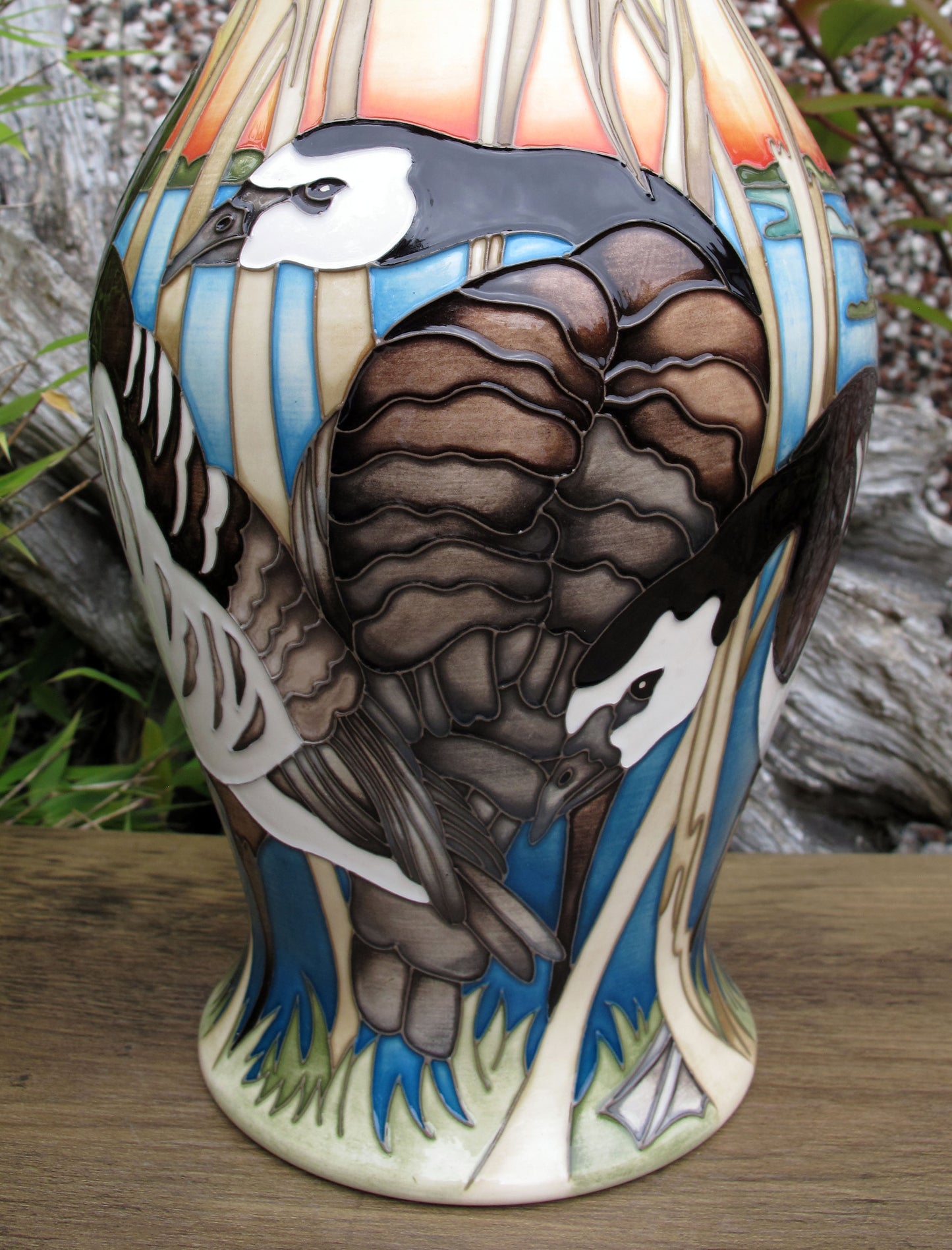 Moorcroft Exquisite RARE GEESE Vase 226/12 Trial Date 27.3.25 Retail Price £1845