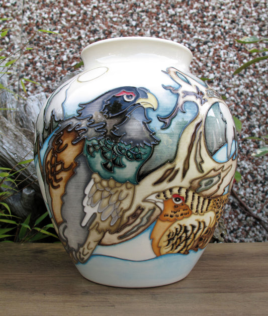 Moorcroft Exquisite RARE GROUSE Vase 189/8 Design Trial 1.2.22 Retail Price £1080