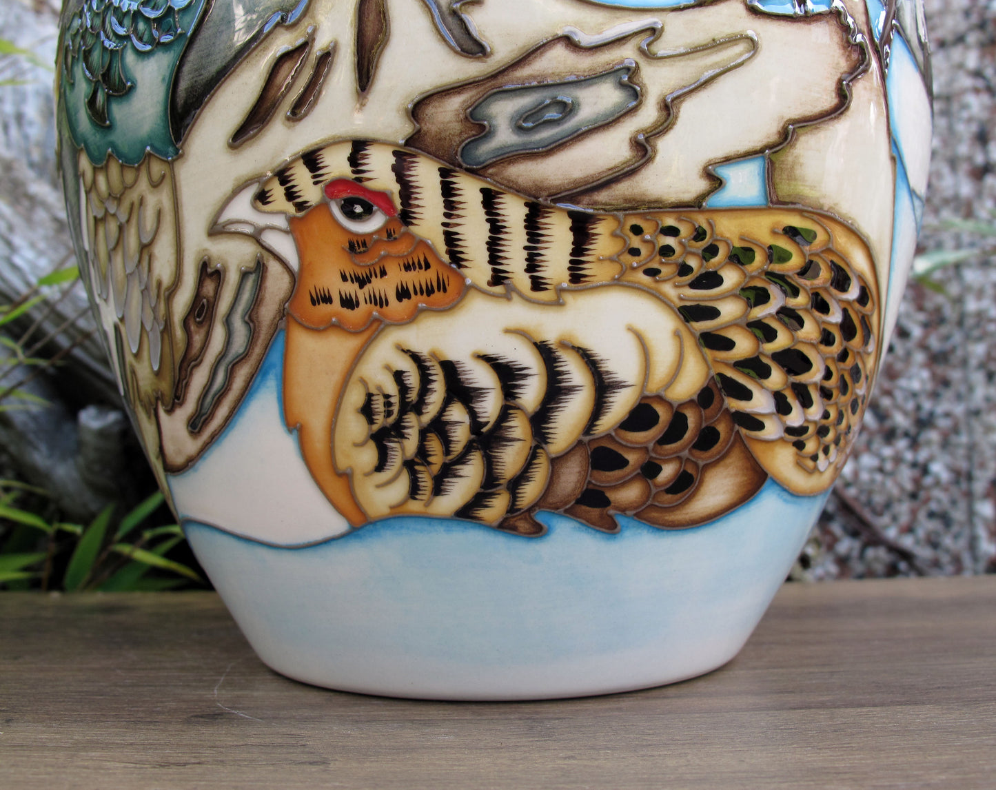 Moorcroft Exquisite RARE GROUSE Vase 189/8 Design Trial 1.2.22 Retail Price £1080