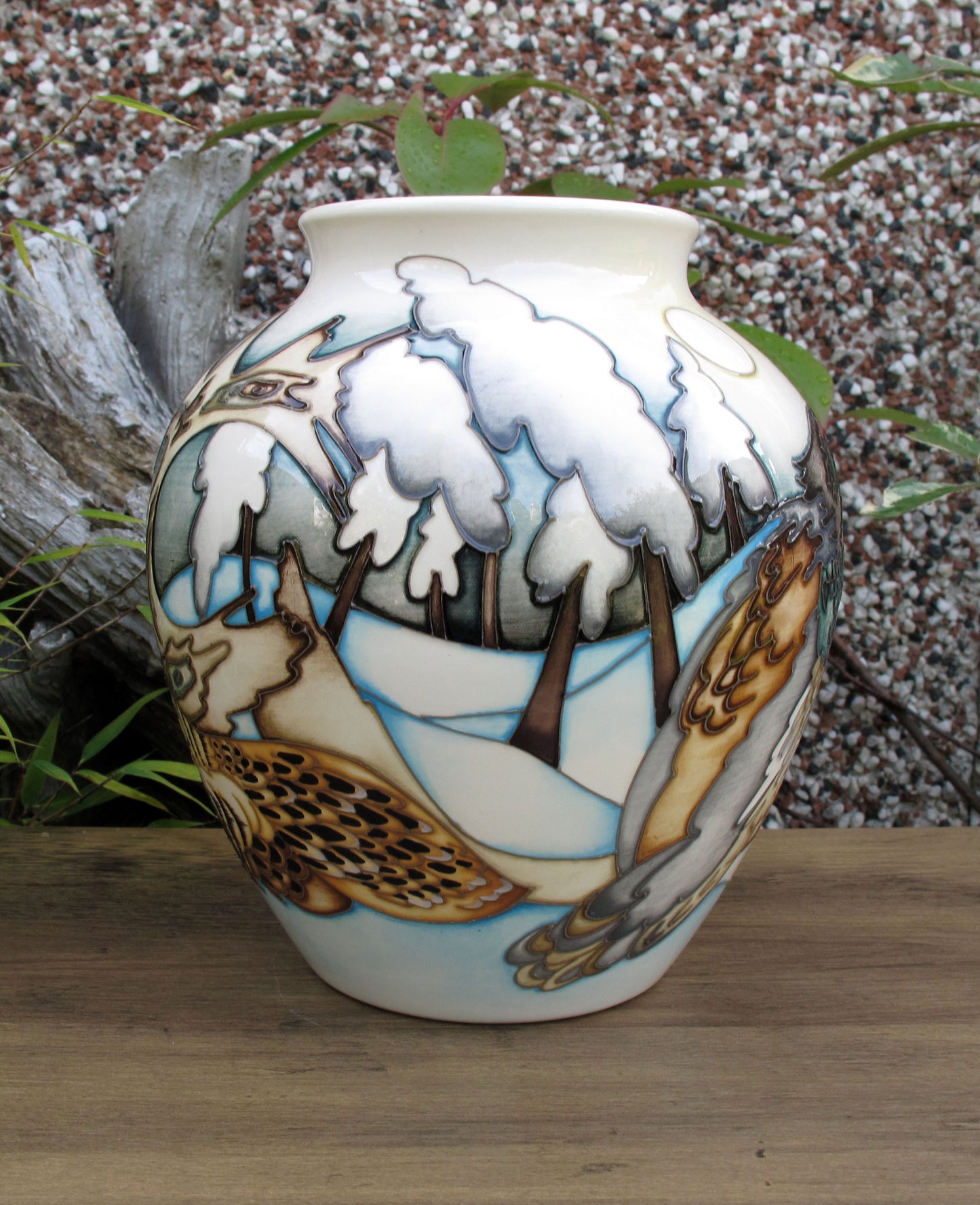 Moorcroft Exquisite RARE GROUSE Vase 189/8 Design Trial 1.2.22 Retail Price £1080