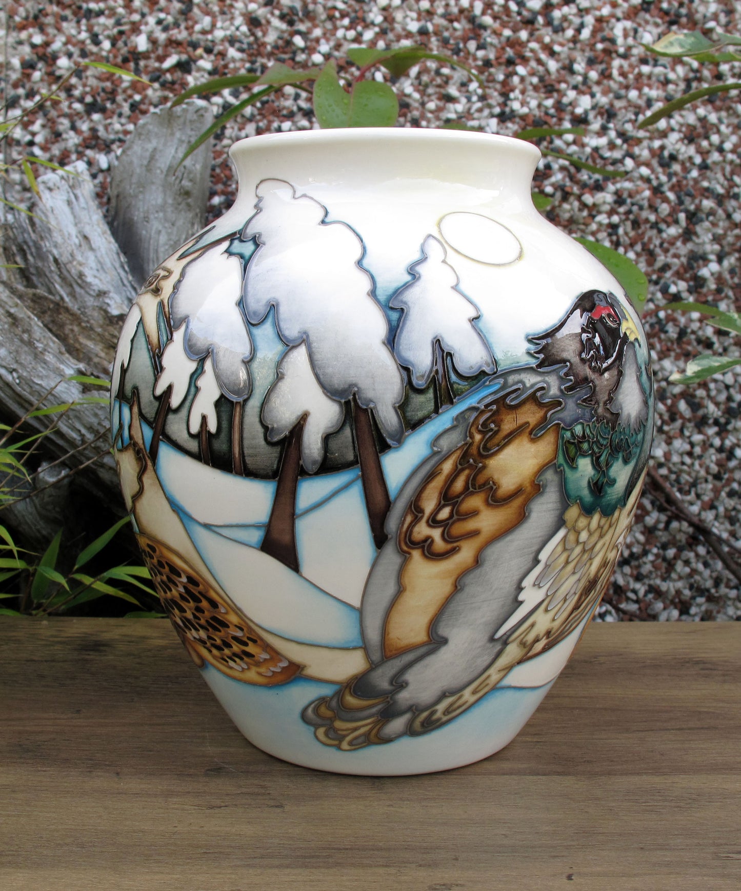 Moorcroft Exquisite RARE GROUSE Vase 189/8 Design Trial 1.2.22 Retail Price £1080