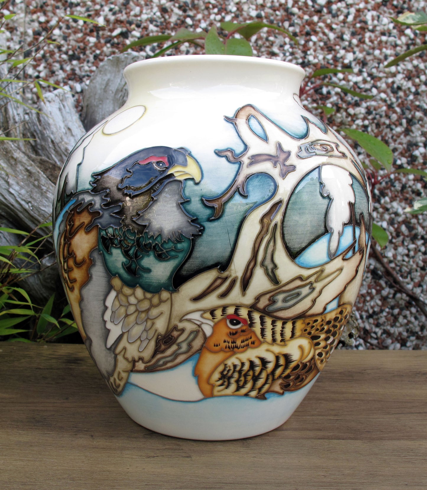 Moorcroft Exquisite RARE GROUSE Vase 189/8 Design Trial 1.2.22 Retail Price £1080