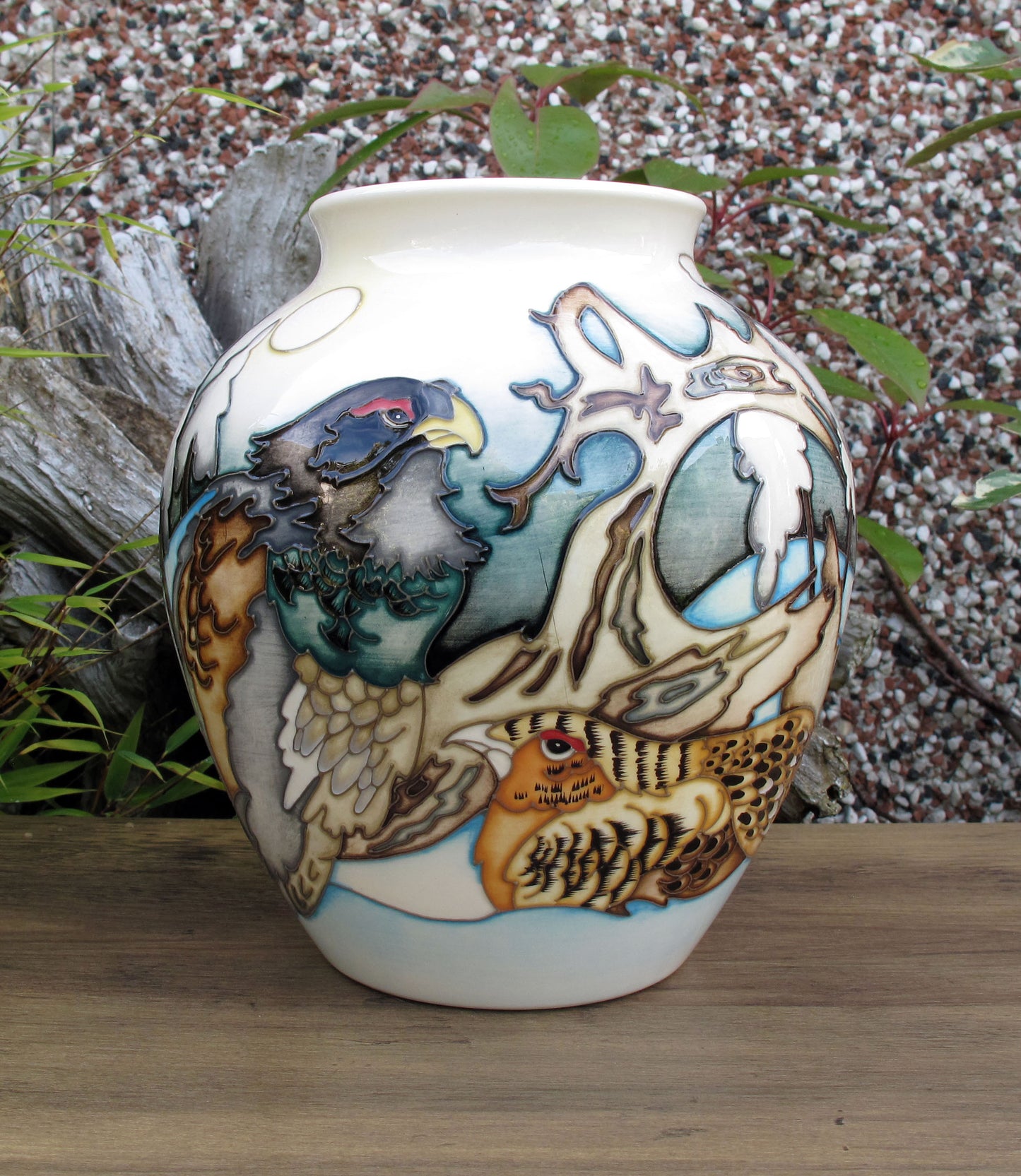 Moorcroft Exquisite RARE GROUSE Vase 189/8 Design Trial 1.2.22 Retail Price £1080
