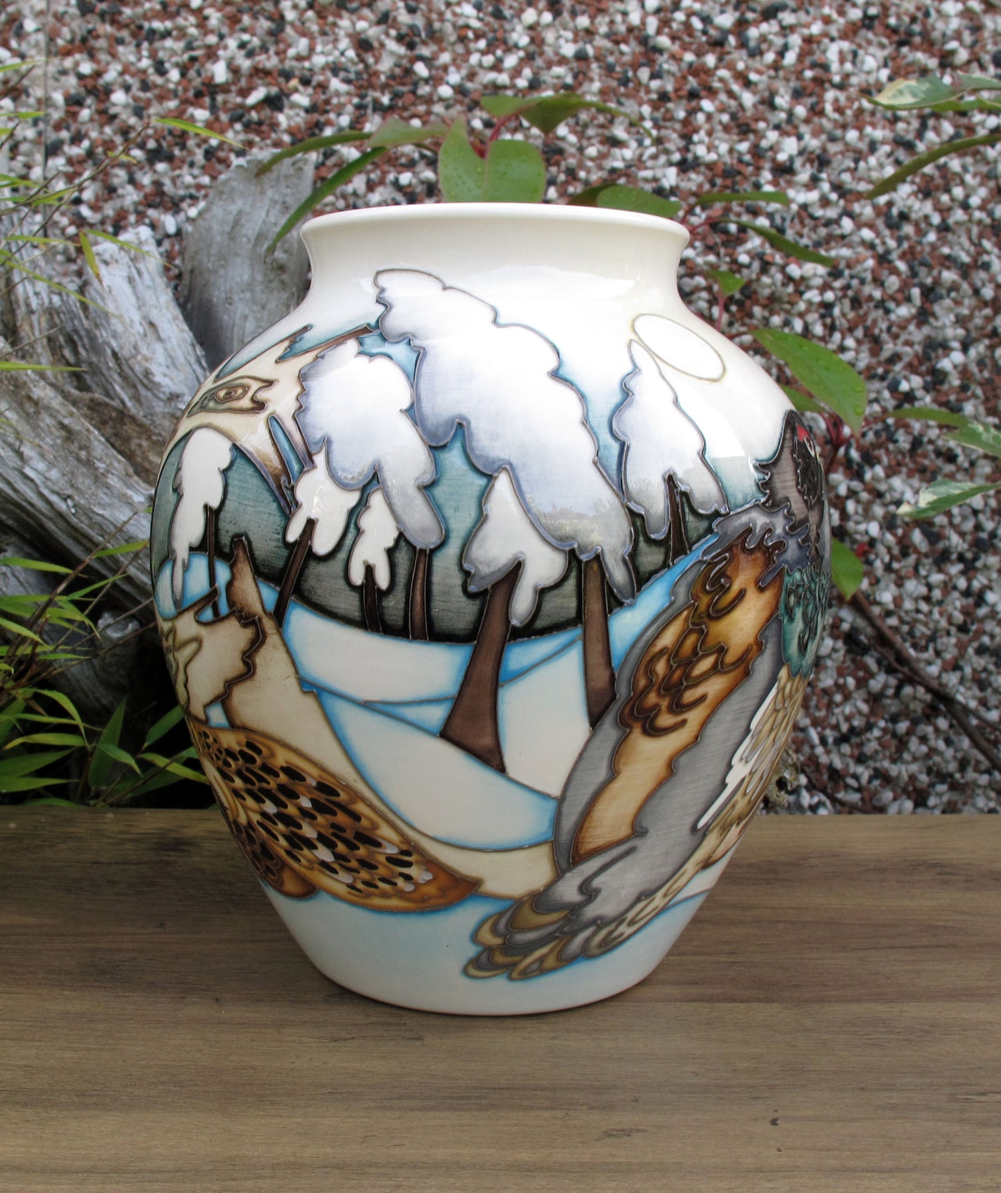 Moorcroft Exquisite RARE GROUSE Vase 189/8 Design Trial 1.2.22 Retail Price £1080