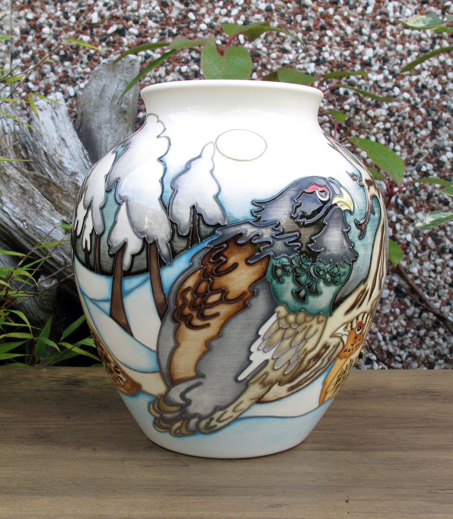 Moorcroft Exquisite RARE GROUSE Vase 189/8 Design Trial 1.2.22 Retail Price £1080