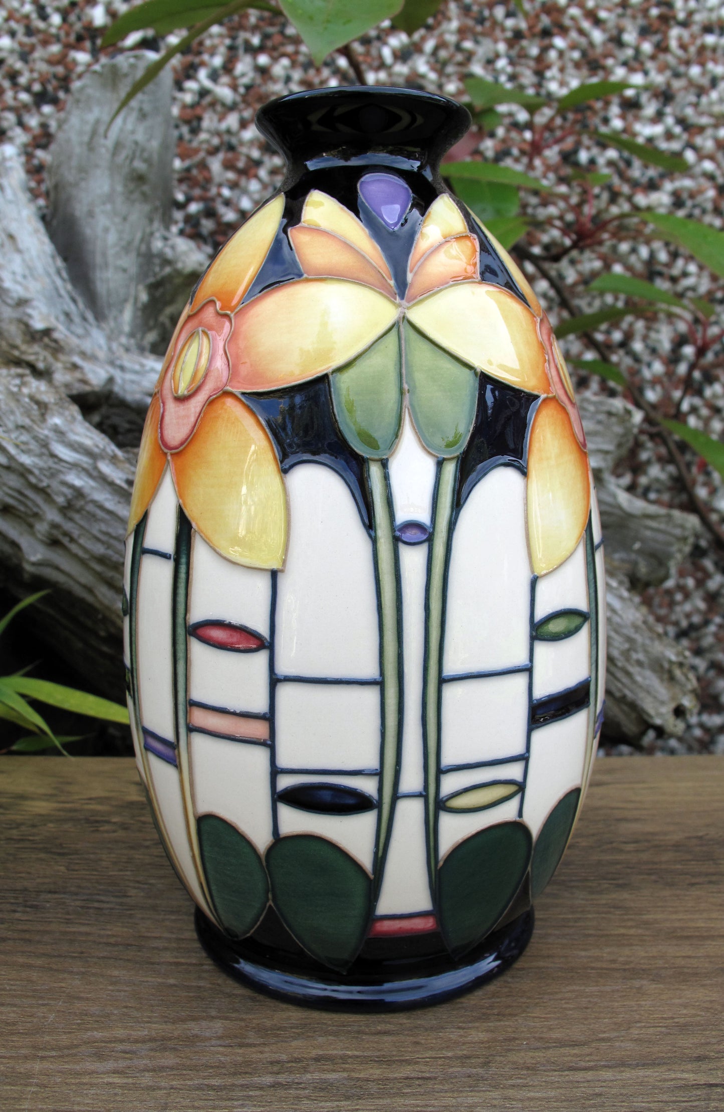 Moorcroft Very Rare MODERN DAFF Vase 119/7 Trial Date 25.3.25 Retail Price £430