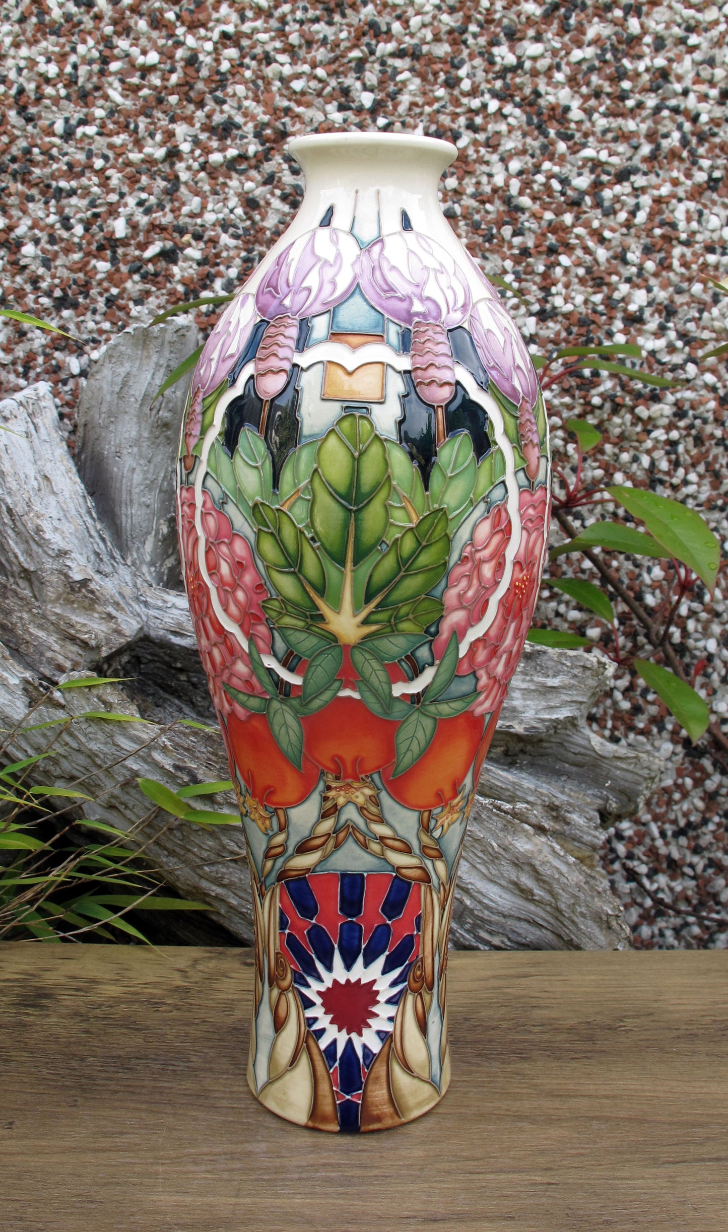 Moorcroft Rare CARPET GARDEN Vase 42/12 Trial Dated 19.1.23 Retail Price £1195
