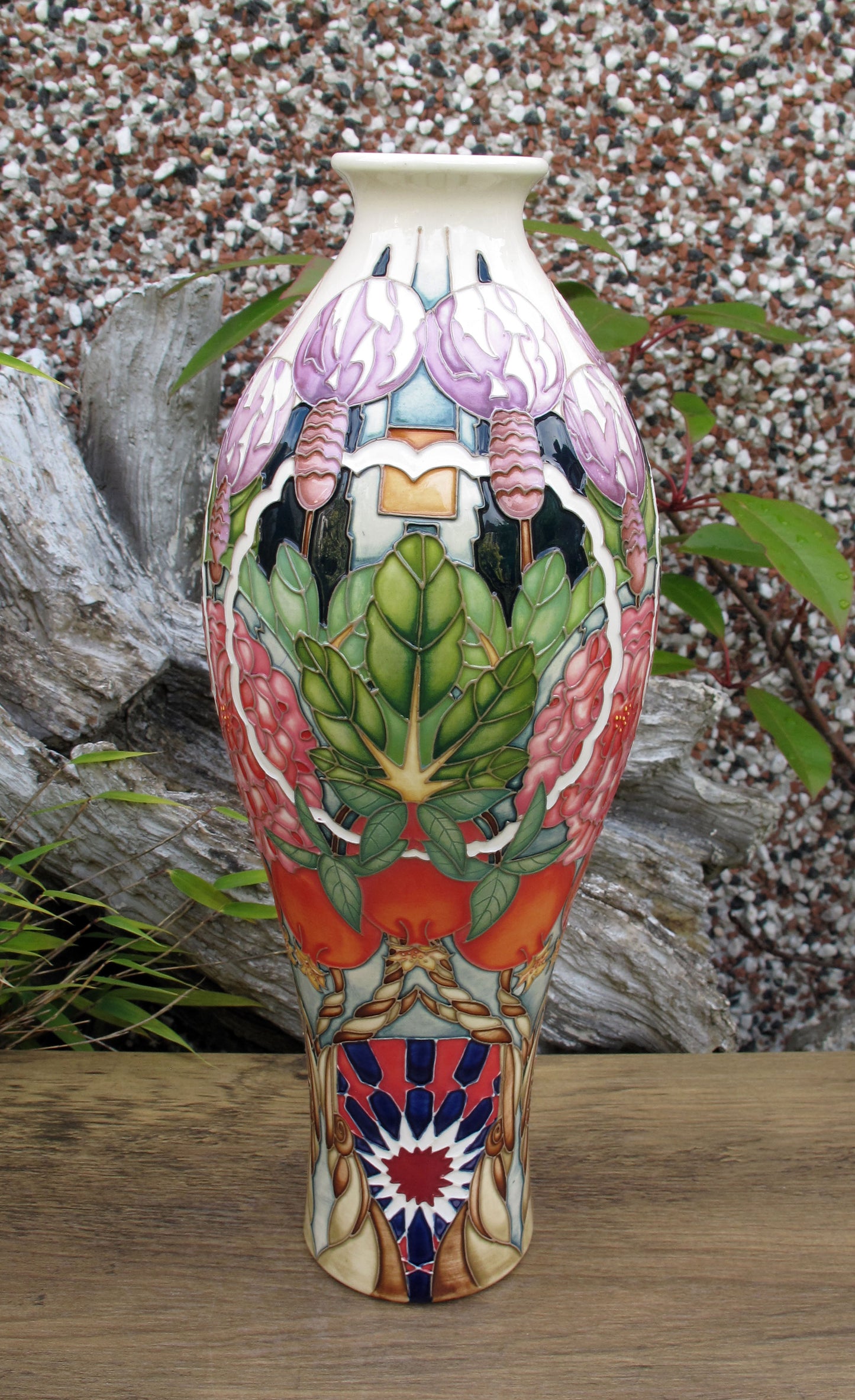 Moorcroft Rare CARPET GARDEN Vase 42/12 Trial Dated 19.1.23 Retail Price £1195