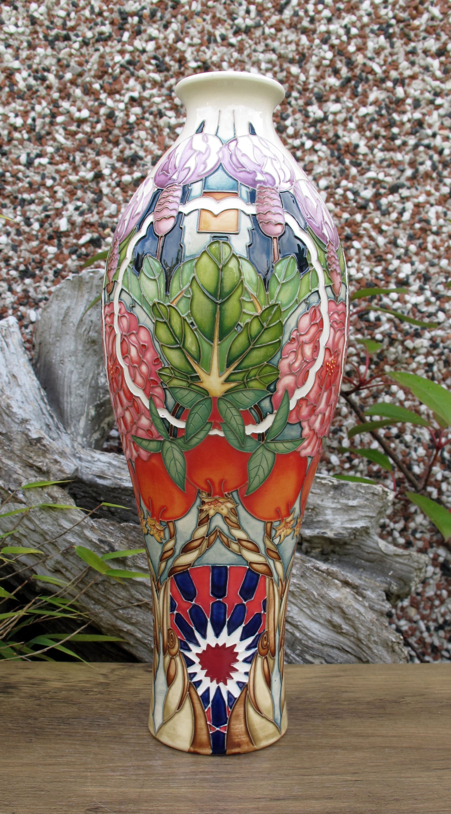 Moorcroft Rare CARPET GARDEN Vase 42/12 Trial Dated 19.1.23 Retail Price £1195