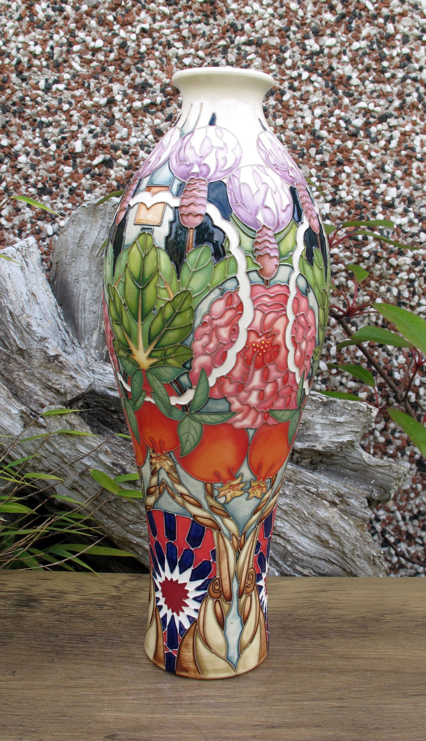 Moorcroft Rare CARPET GARDEN Vase 42/12 Trial Dated 19.1.23 Retail Price £1195
