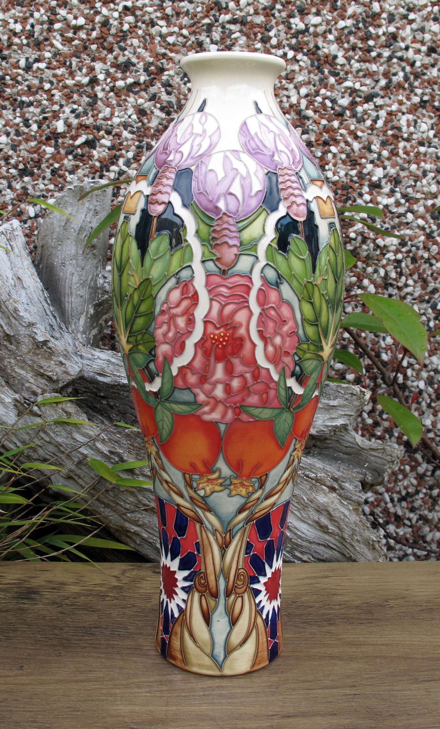 Moorcroft Rare CARPET GARDEN Vase 42/12 Trial Dated 19.1.23 Retail Price £1195
