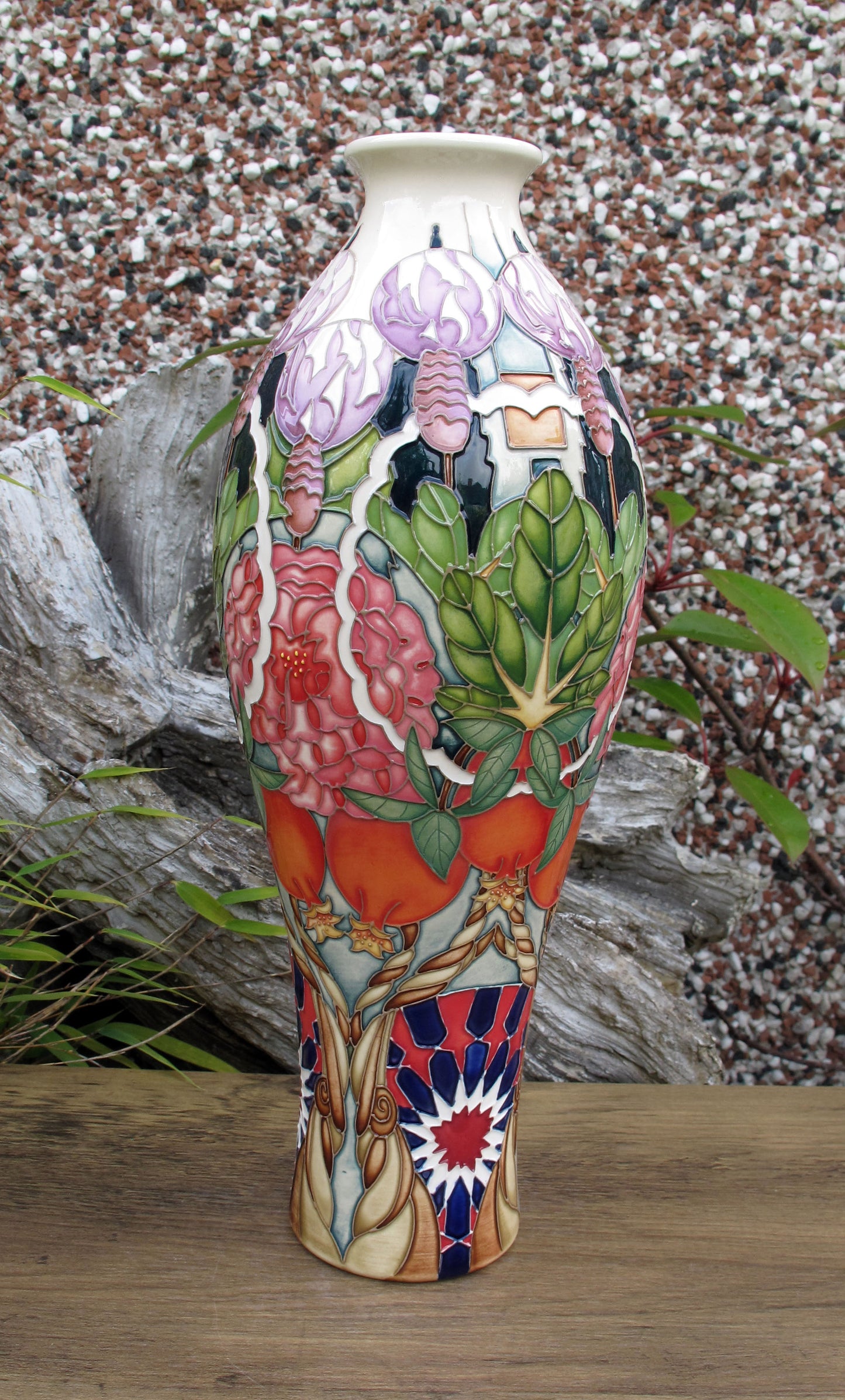 Moorcroft Rare CARPET GARDEN Vase 42/12 Trial Dated 19.1.23 Retail Price £1195