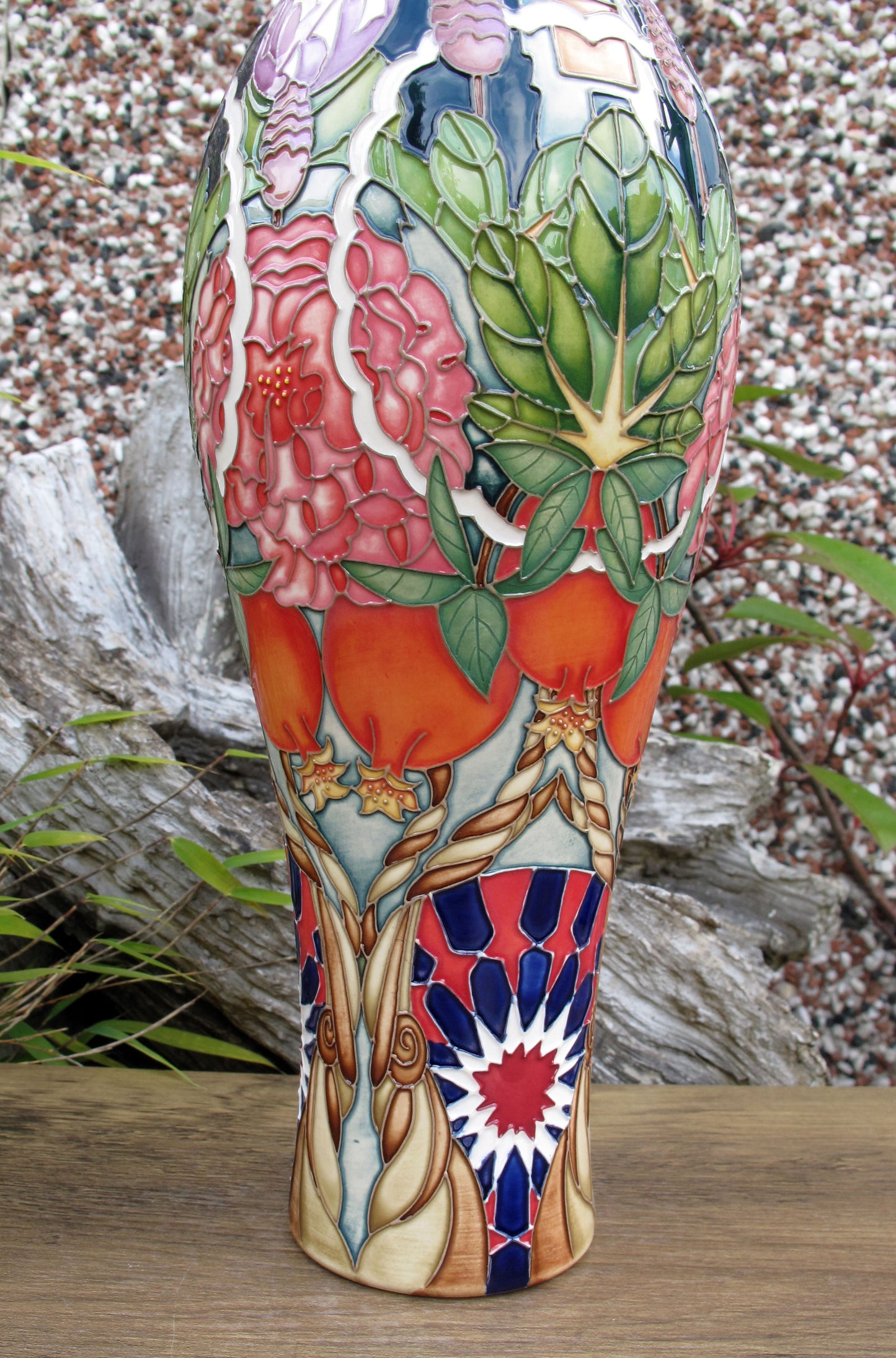 Moorcroft Rare CARPET GARDEN Vase 42/12 Trial Dated 19.1.23 Retail Price £1195