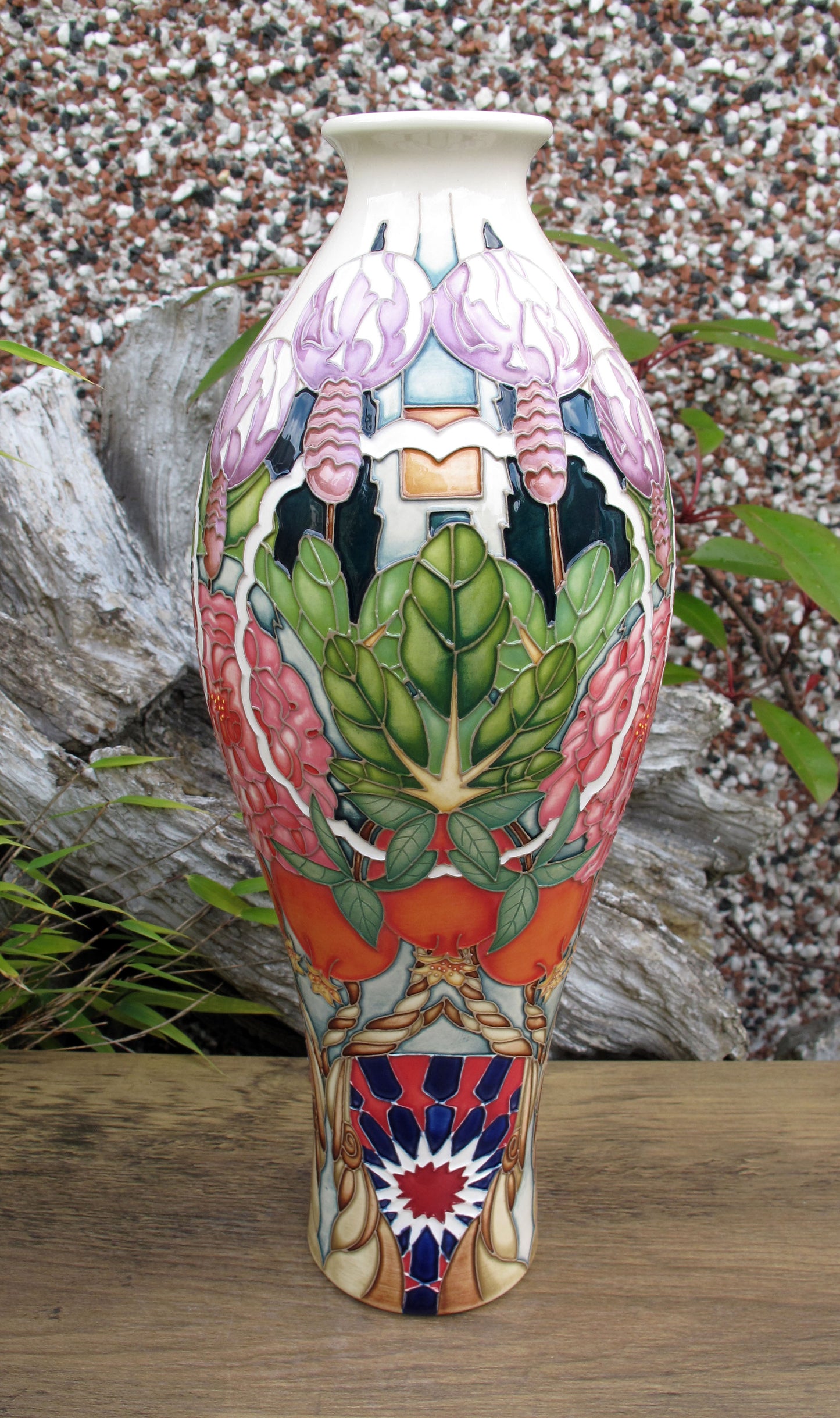 Moorcroft Rare CARPET GARDEN Vase 42/12 Trial Dated 19.1.23 Retail Price £1195