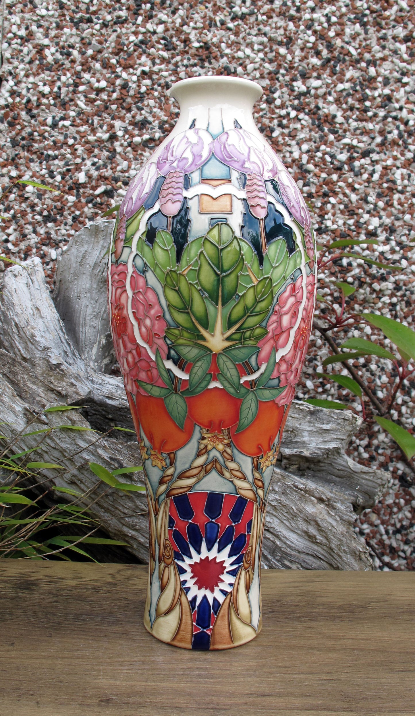 Moorcroft Rare CARPET GARDEN Vase 42/12 Trial Dated 19.1.23 Retail Price £1195