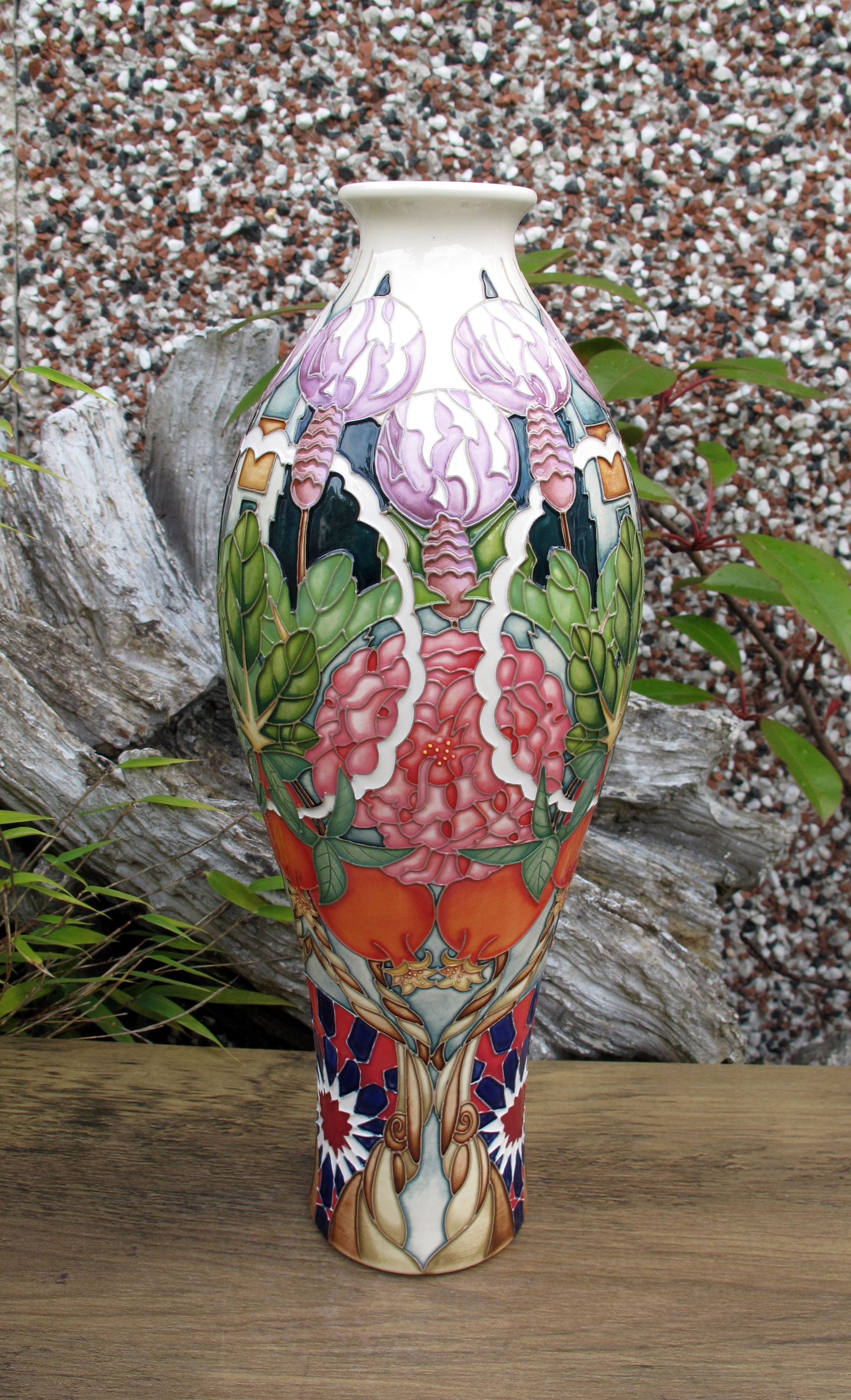 Moorcroft Rare CARPET GARDEN Vase 42/12 Trial Dated 19.1.23 Retail Price £1195