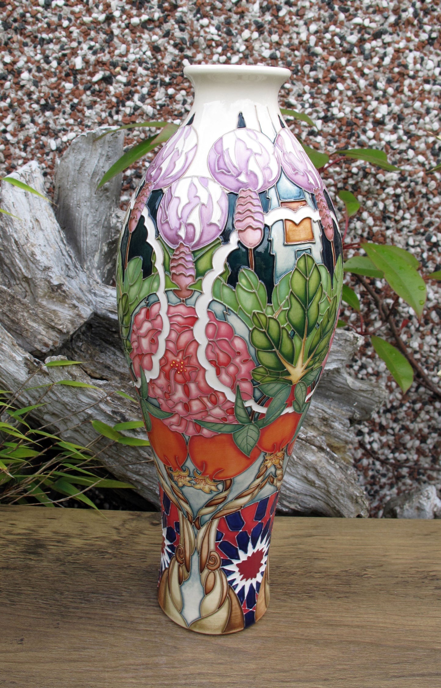 Moorcroft Rare CARPET GARDEN Vase 42/12 Trial Dated 19.1.23 Retail Price £1195