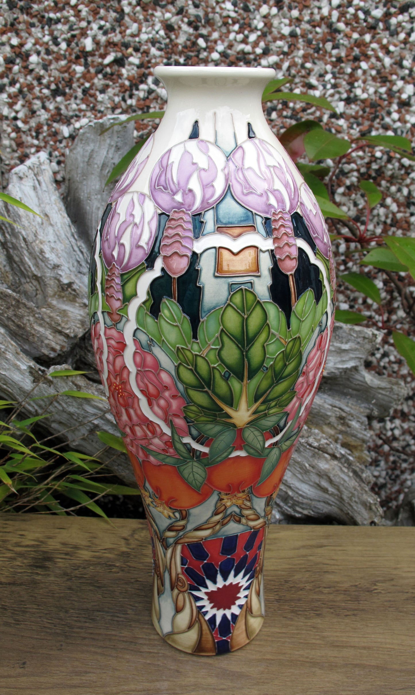 Moorcroft Rare CARPET GARDEN Vase 42/12 Trial Dated 19.1.23 Retail Price £1195