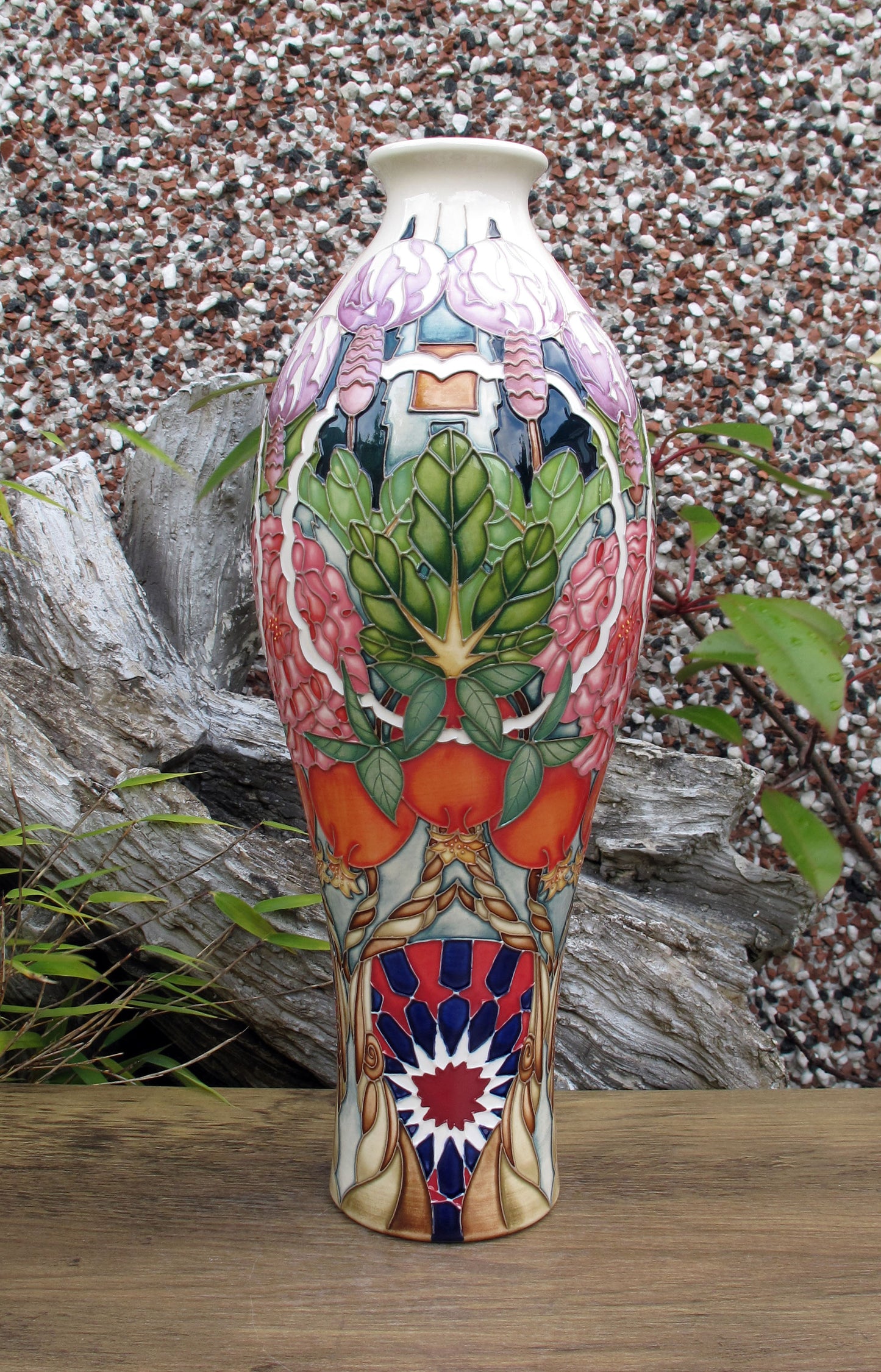 Moorcroft Rare CARPET GARDEN Vase 42/12 Trial Dated 19.1.23 Retail Price £1195